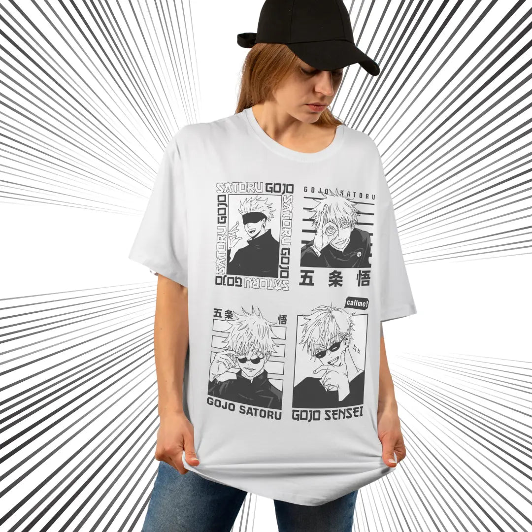 Playera oversize Jujutsu kaisen - Satoru gojō #2 HOODEE