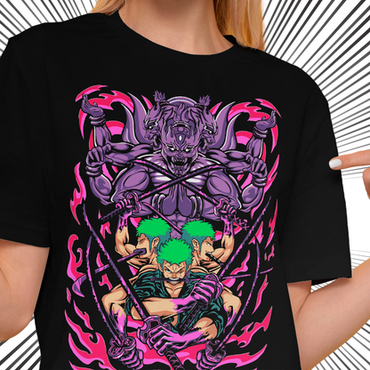 Playera oversize One piece - Roronoa Zoro #1