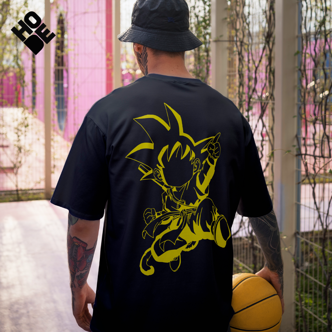 Playera oversize Dragon Ball Z - Kid goku #1