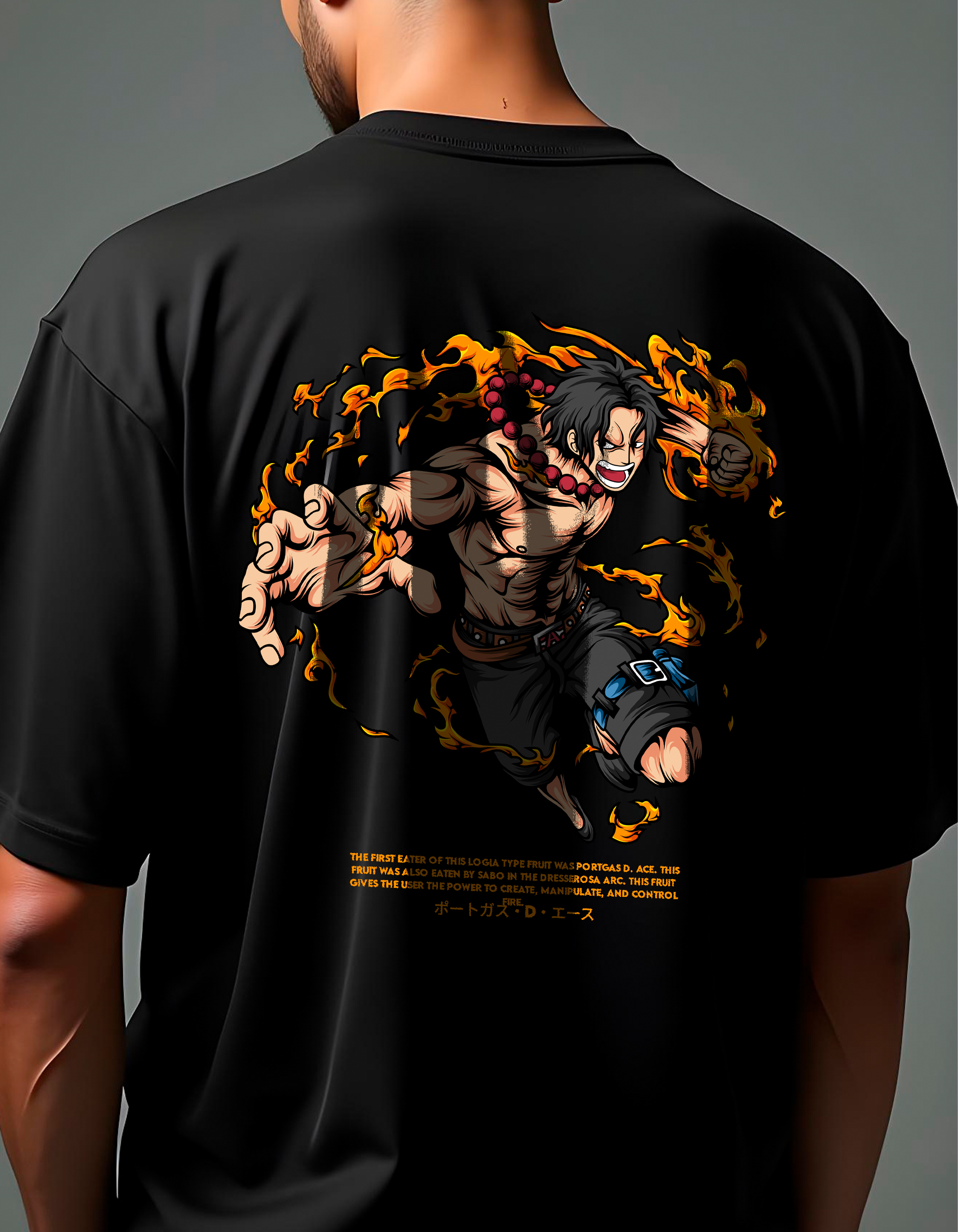 Playera oversize One piece - Ace #1