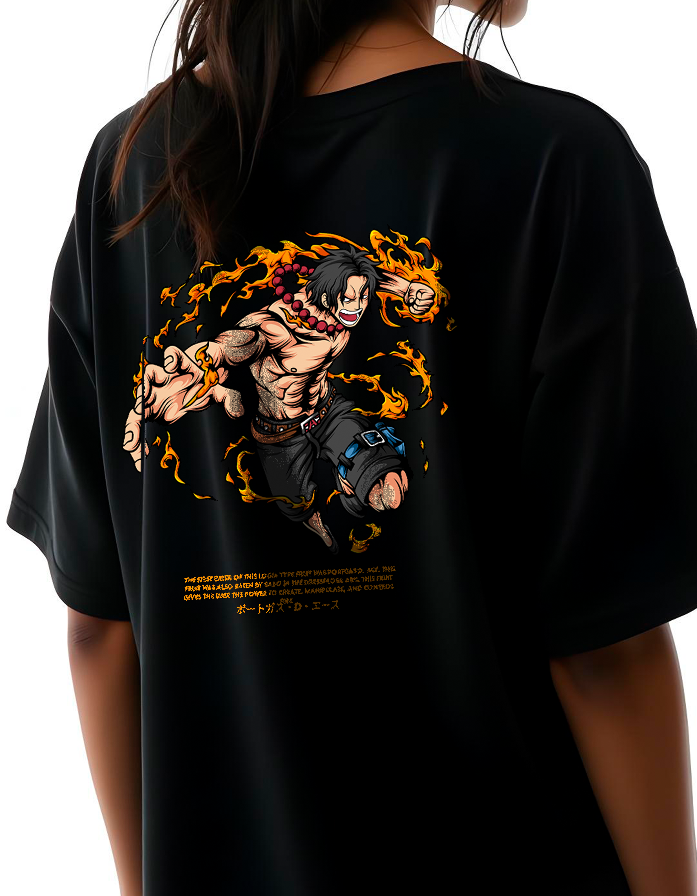 Playera oversize One piece - Ace #1