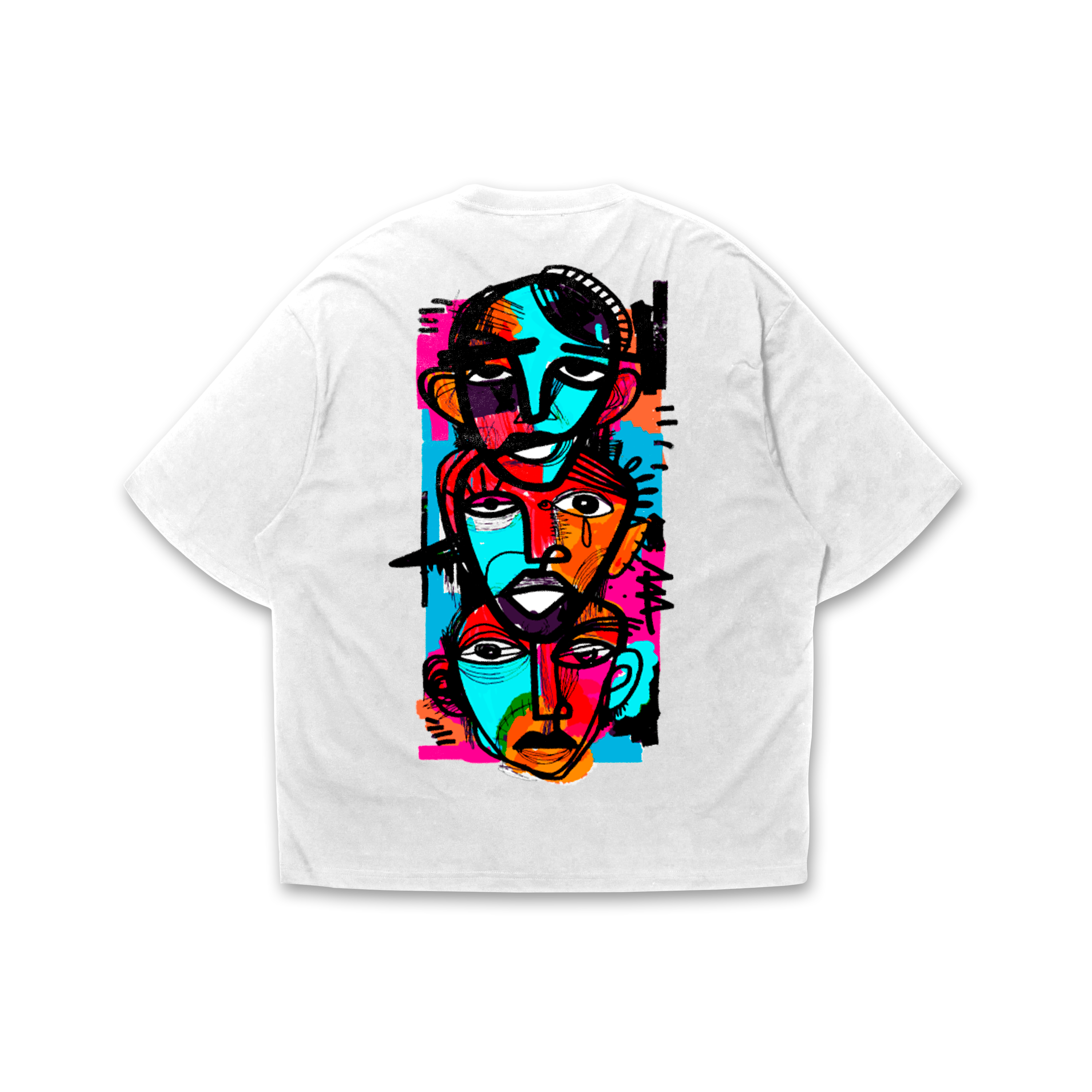 Playera oversize 3 caras Hoodee
