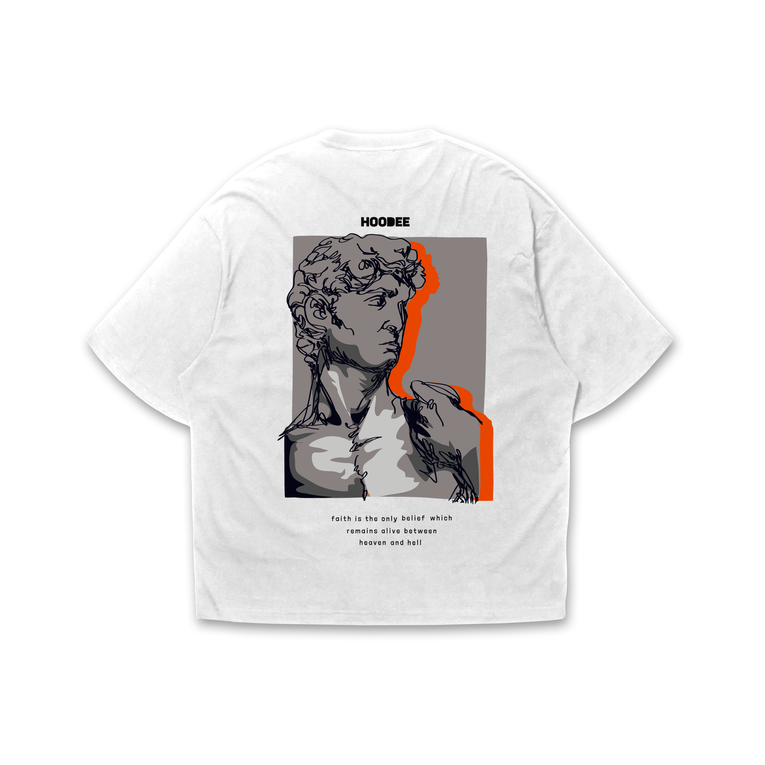 Playera oversize - Believe in Heaven