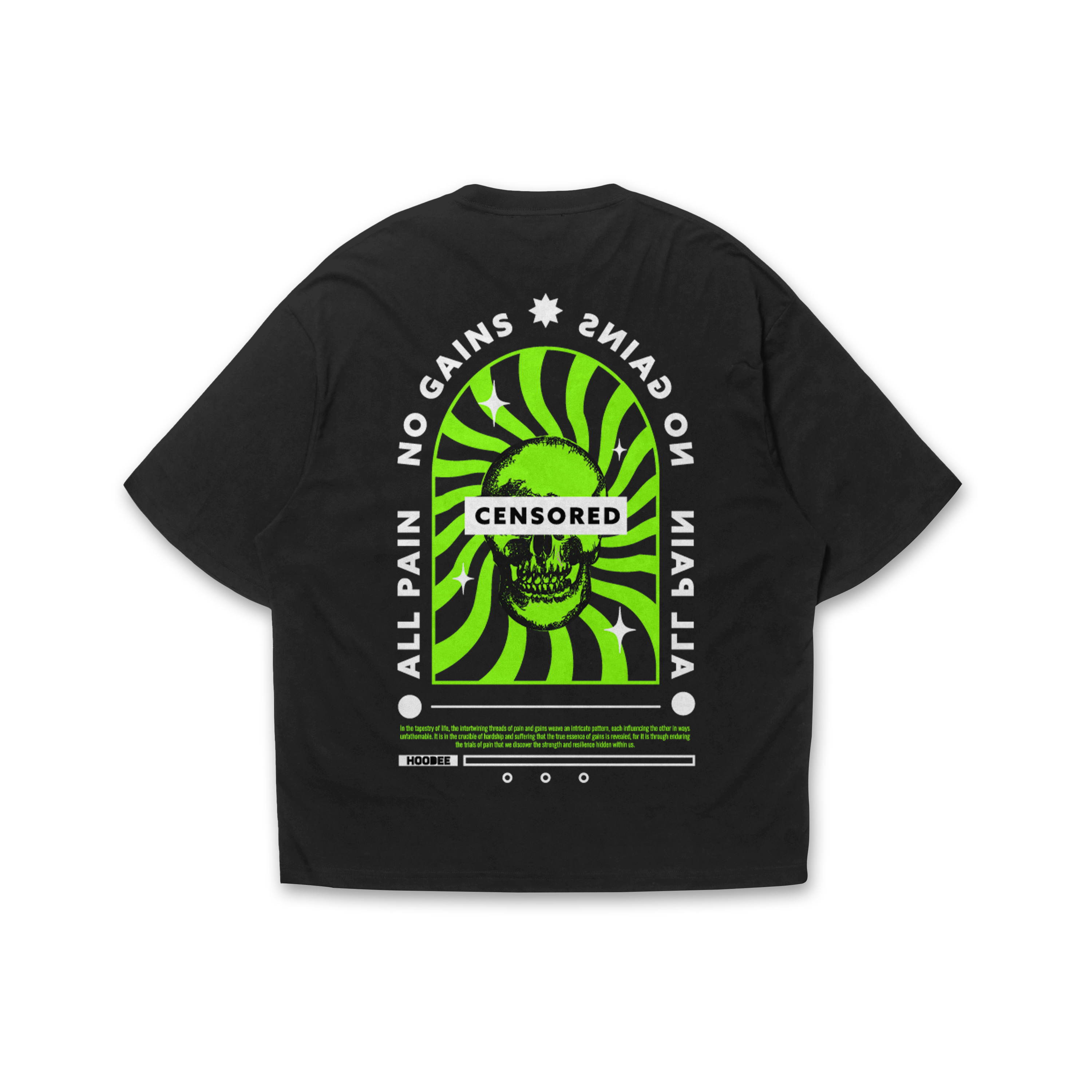 Playera oversize Censored