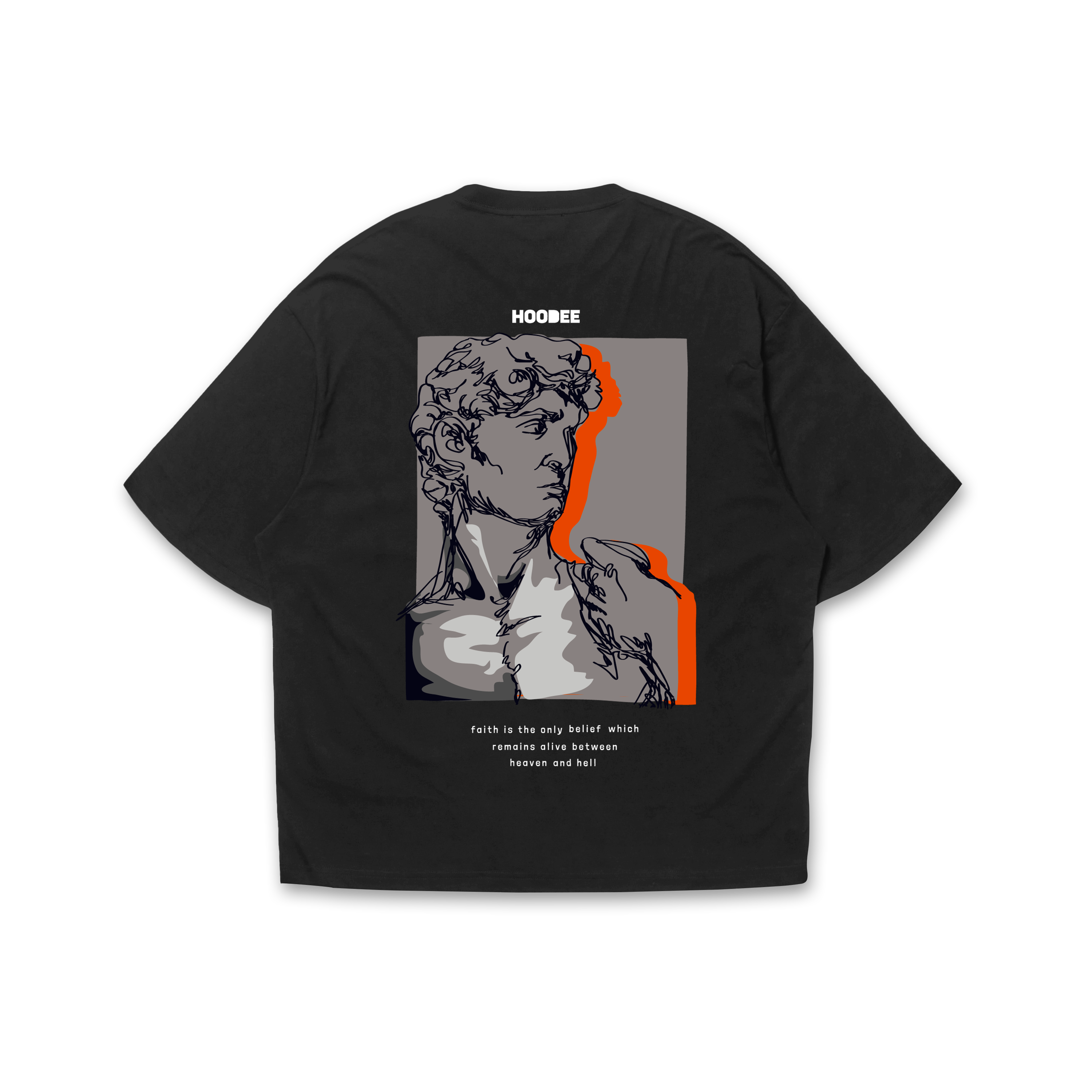 Playera oversize - Believe in Heaven