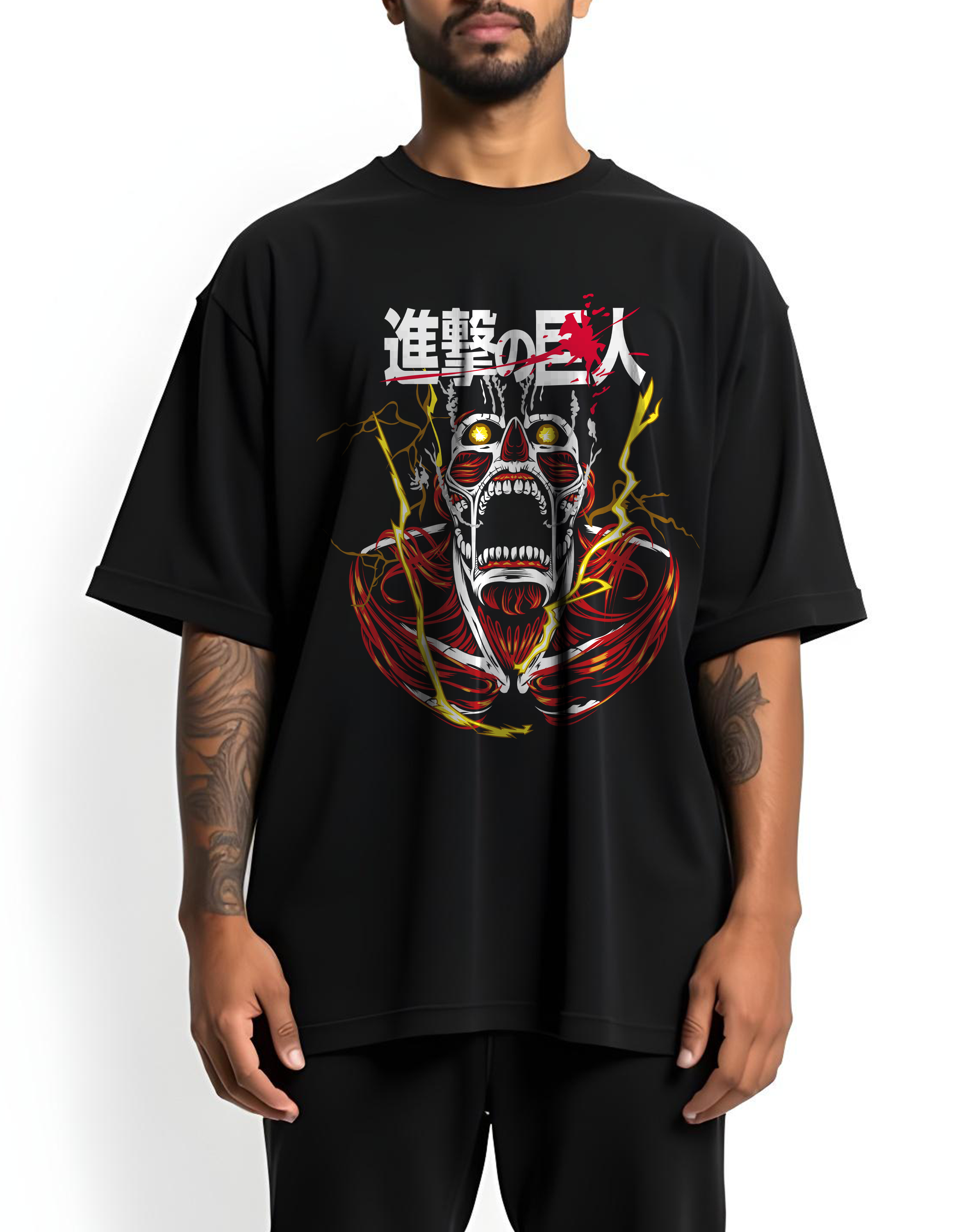 Playera oversize Attack on Titan #3
