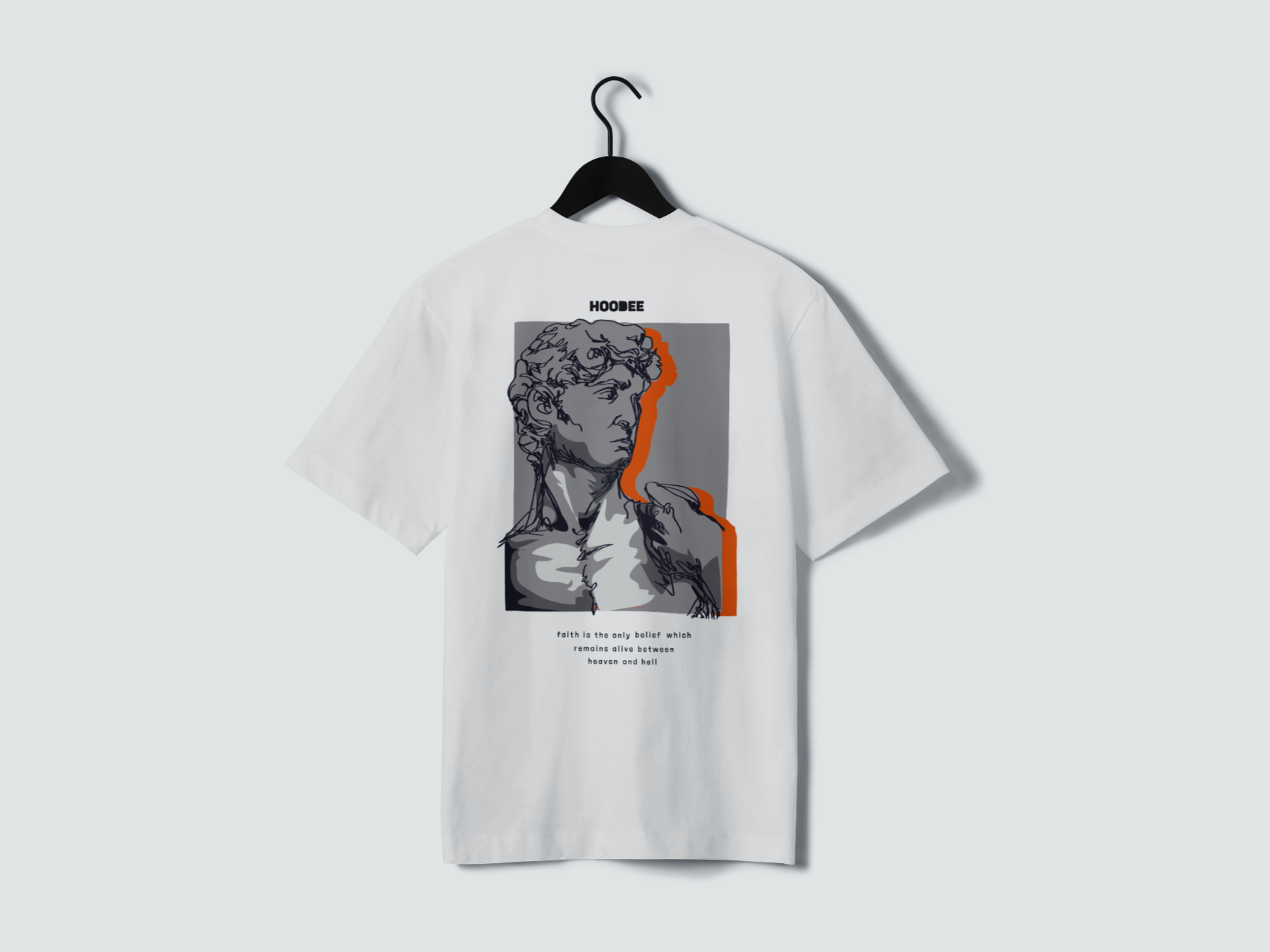 Playera manga corta Believe in heaven