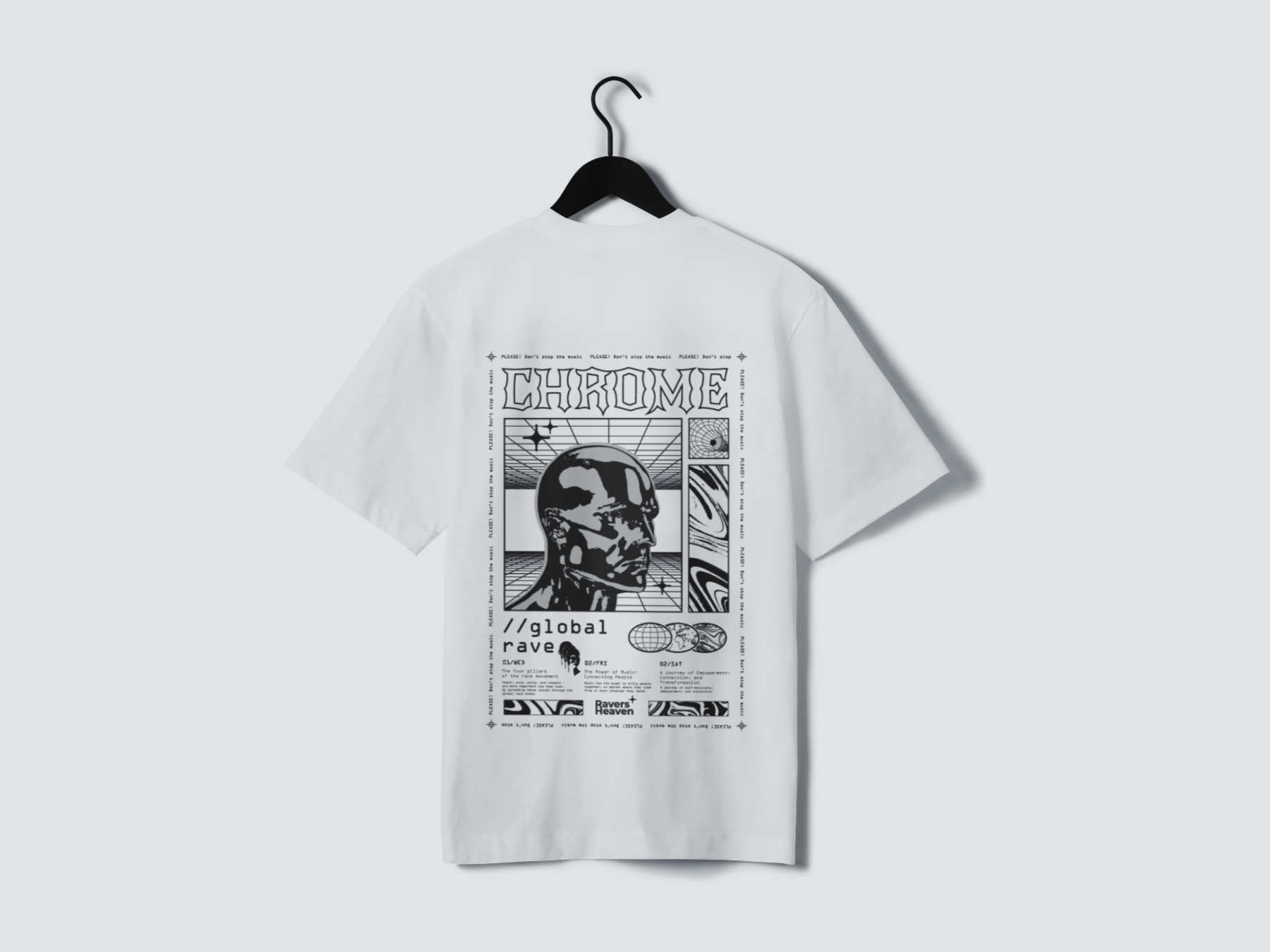 Playera manga corta CHROME