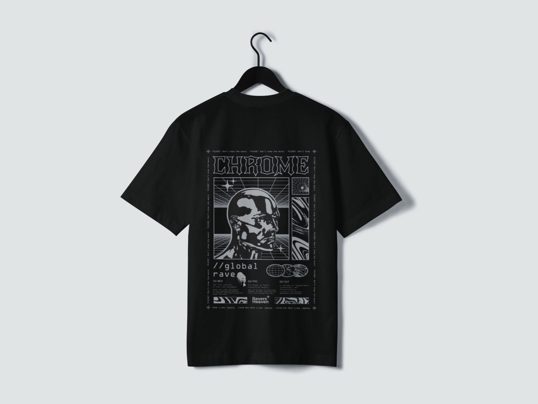 Playera manga corta CHROME