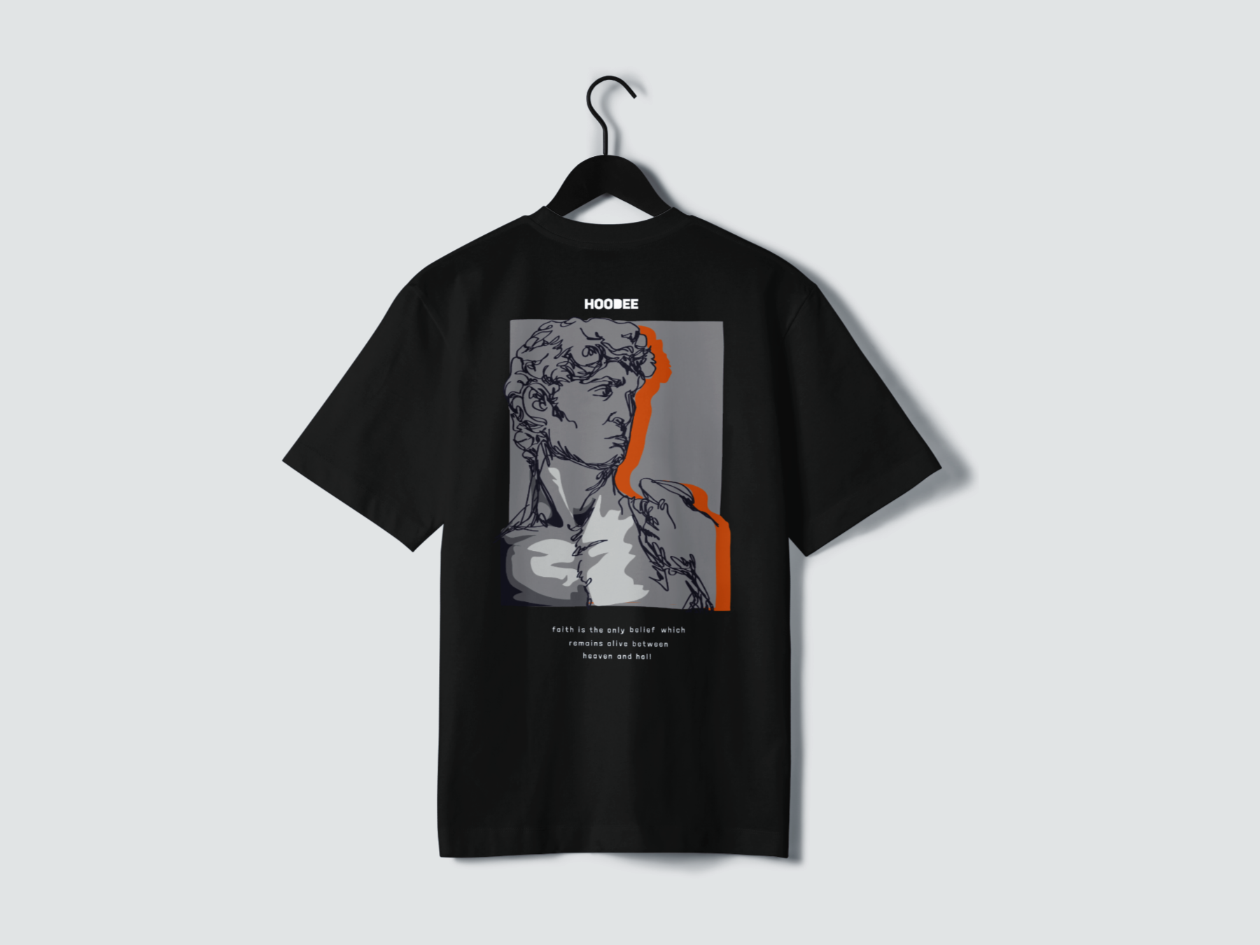 Playera manga corta Believe in heaven