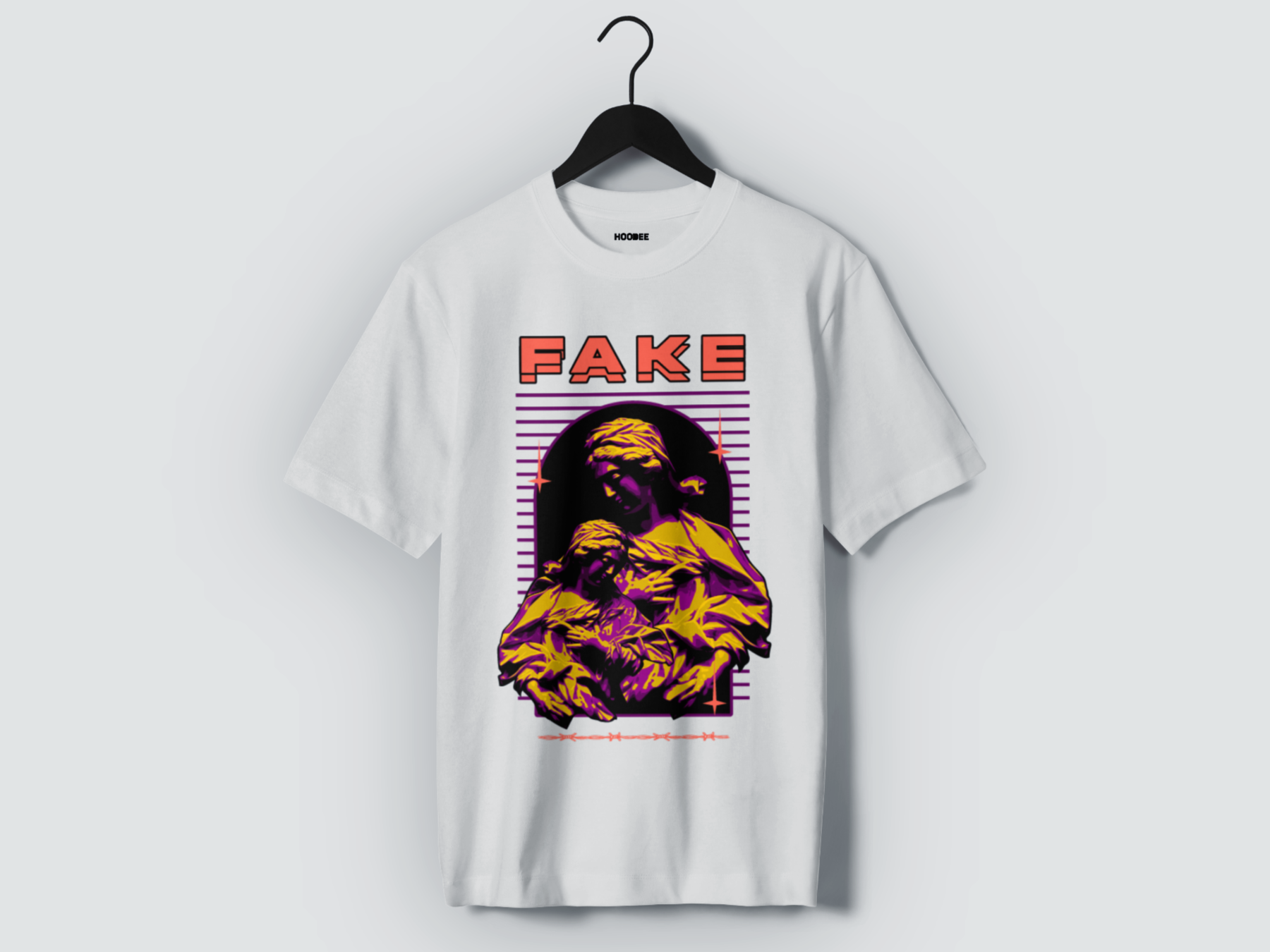 Playera manga corta FAKE