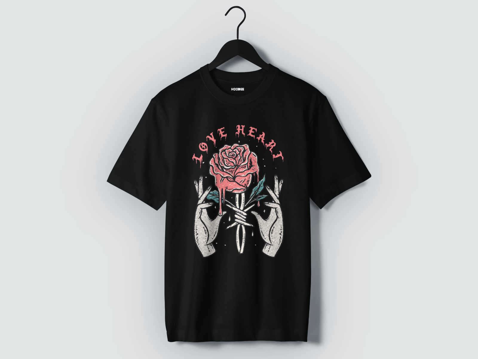 Playera manga corta LOVE HEART