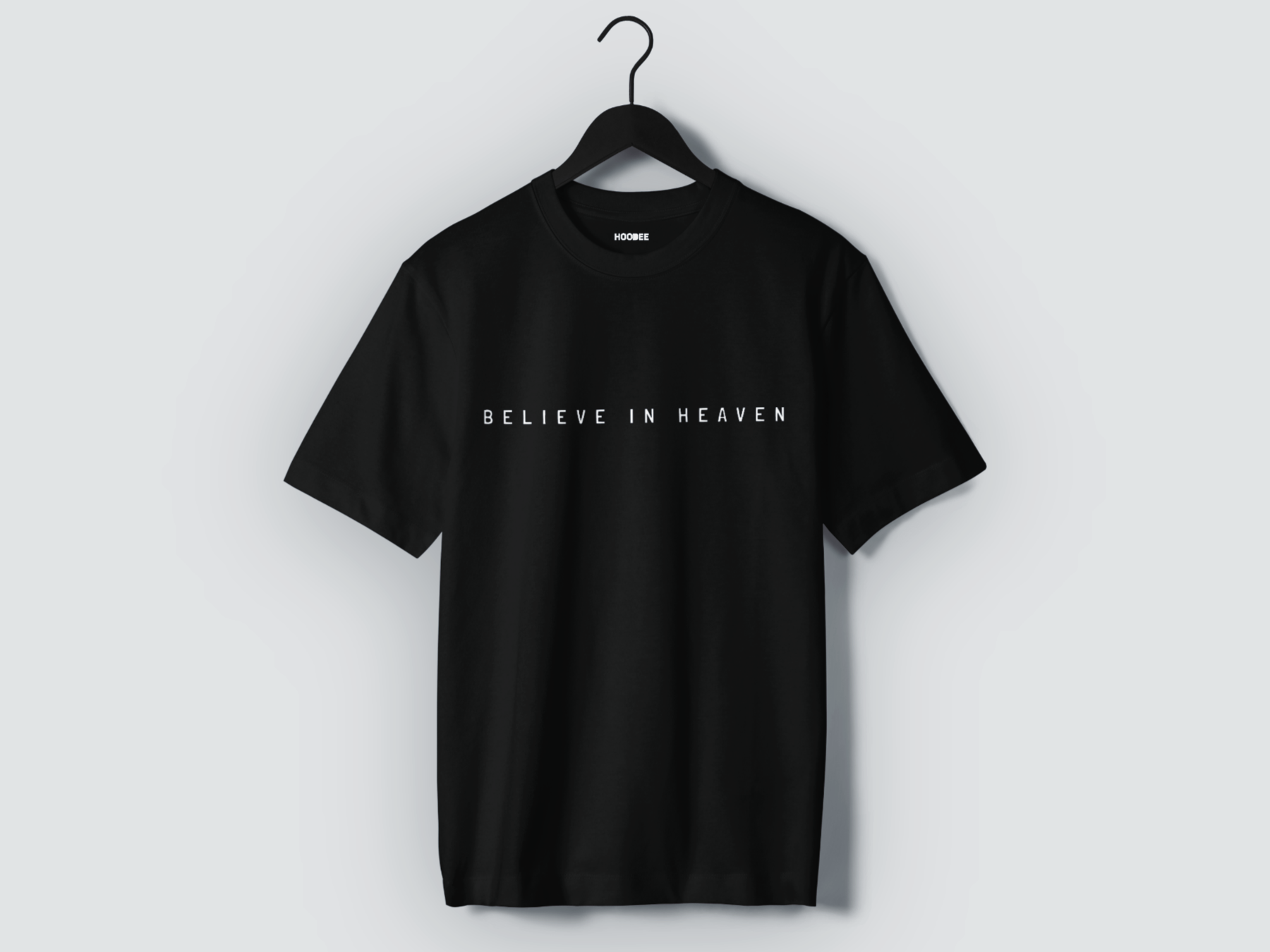 Playera manga corta Believe in heaven