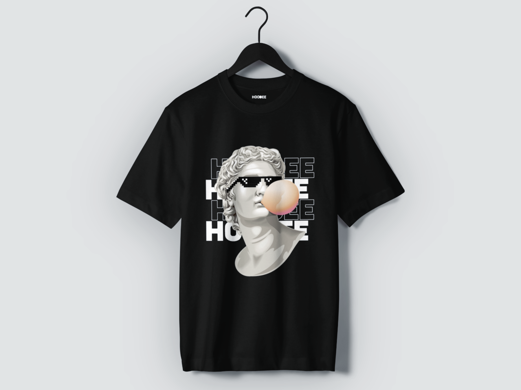 Playera manga corta Cabeza hoodee