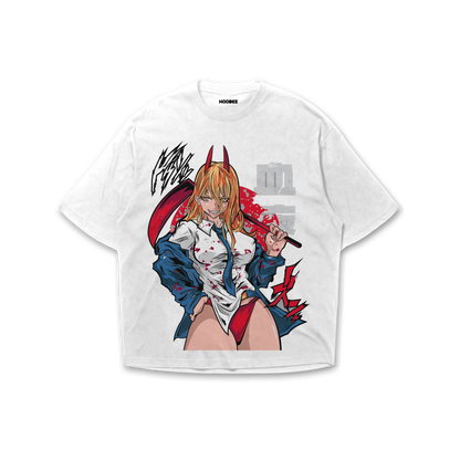 Playera oversize Chainsaw man - Power #1