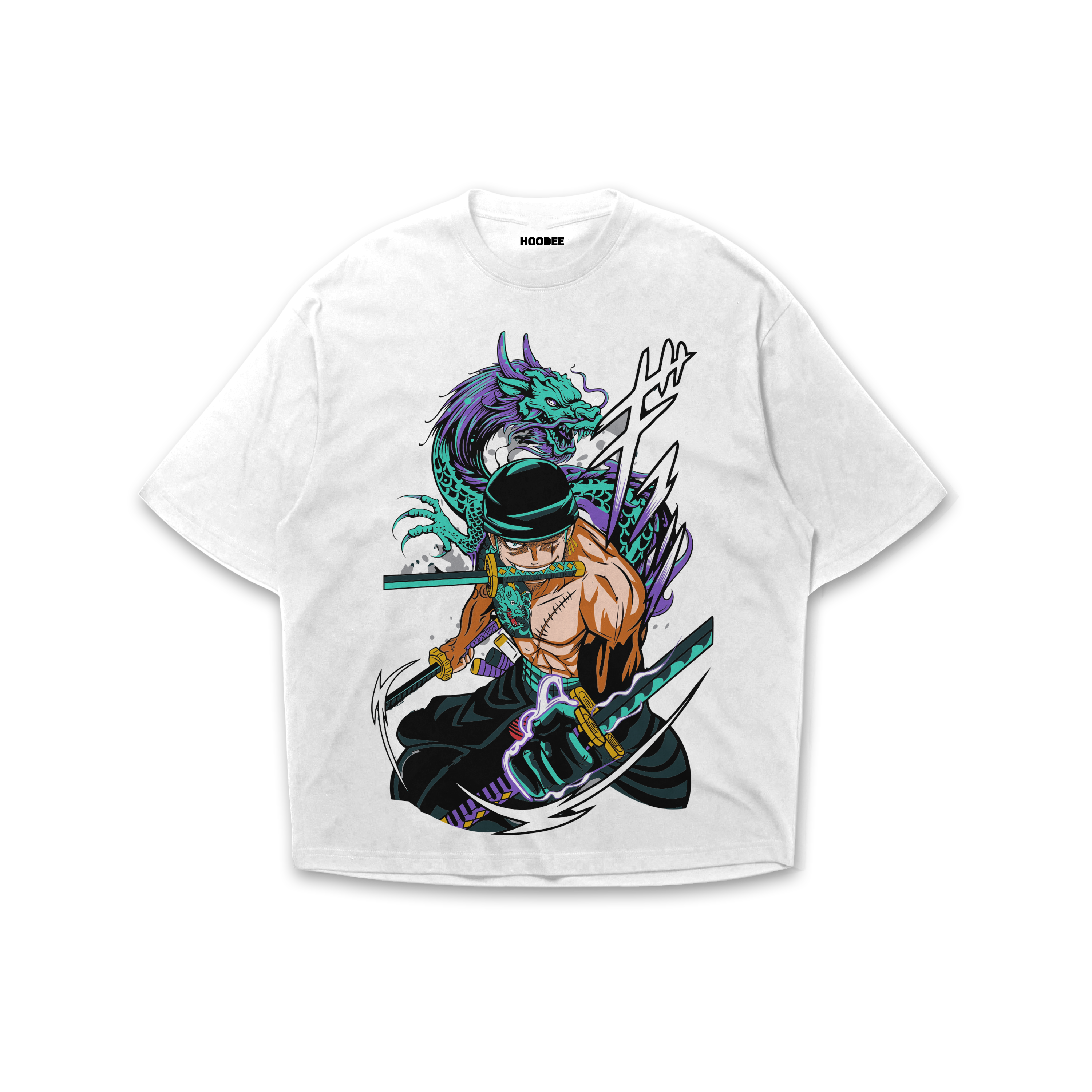 Playera oversize One piece - Roronoa Zoro #3
