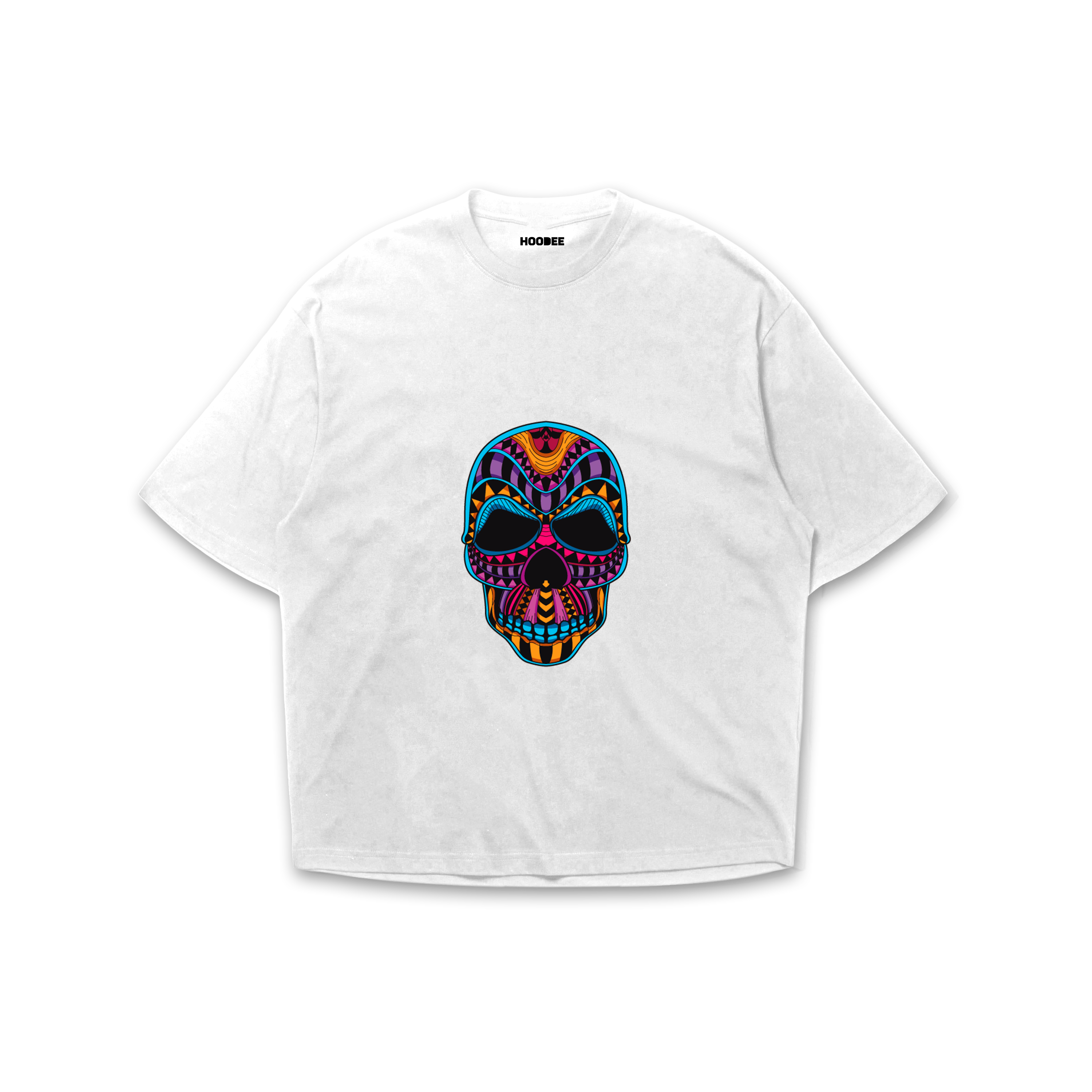 Playera oversize Mandela skull