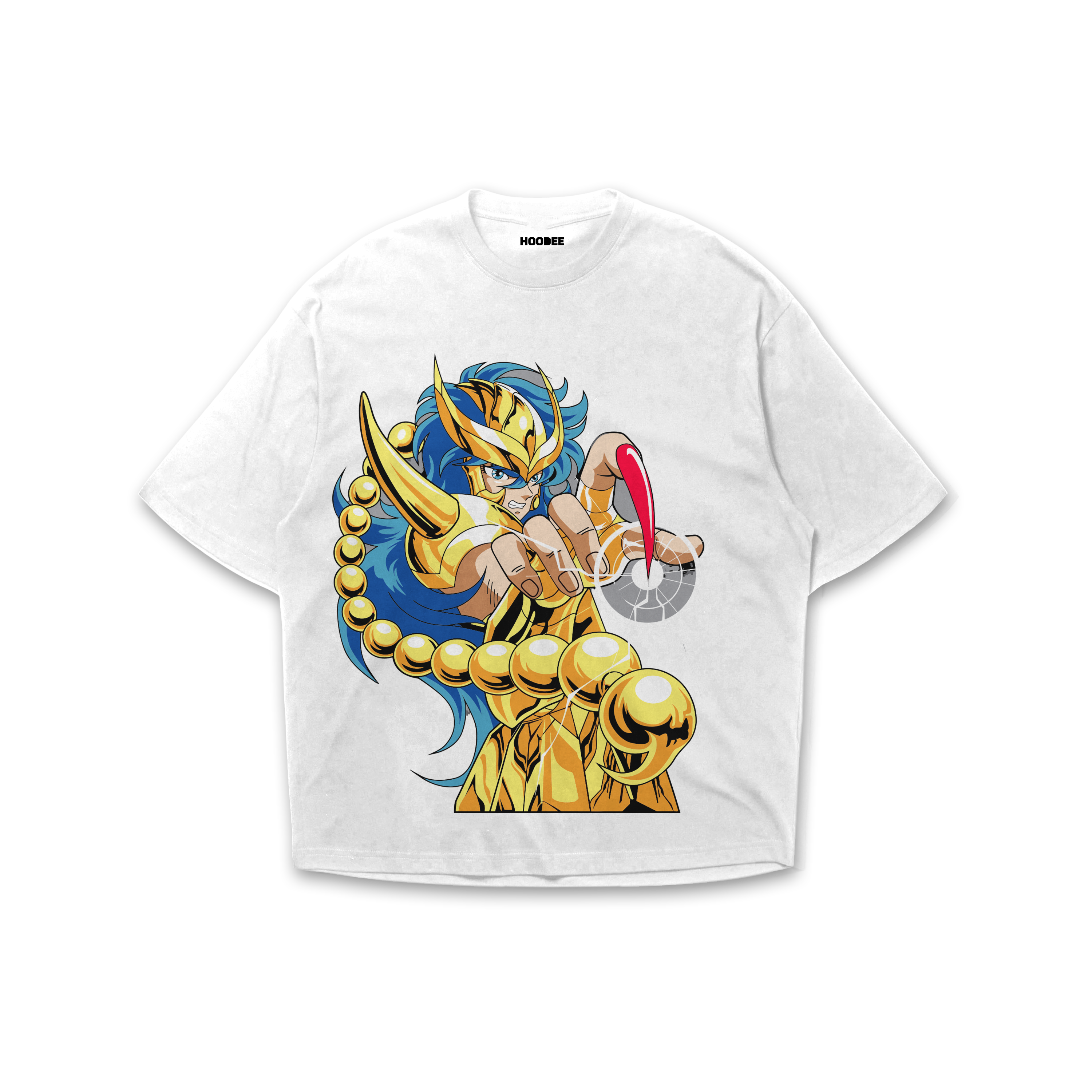 Playera oversize Caballeros del zodiaco - Milo de escorpio