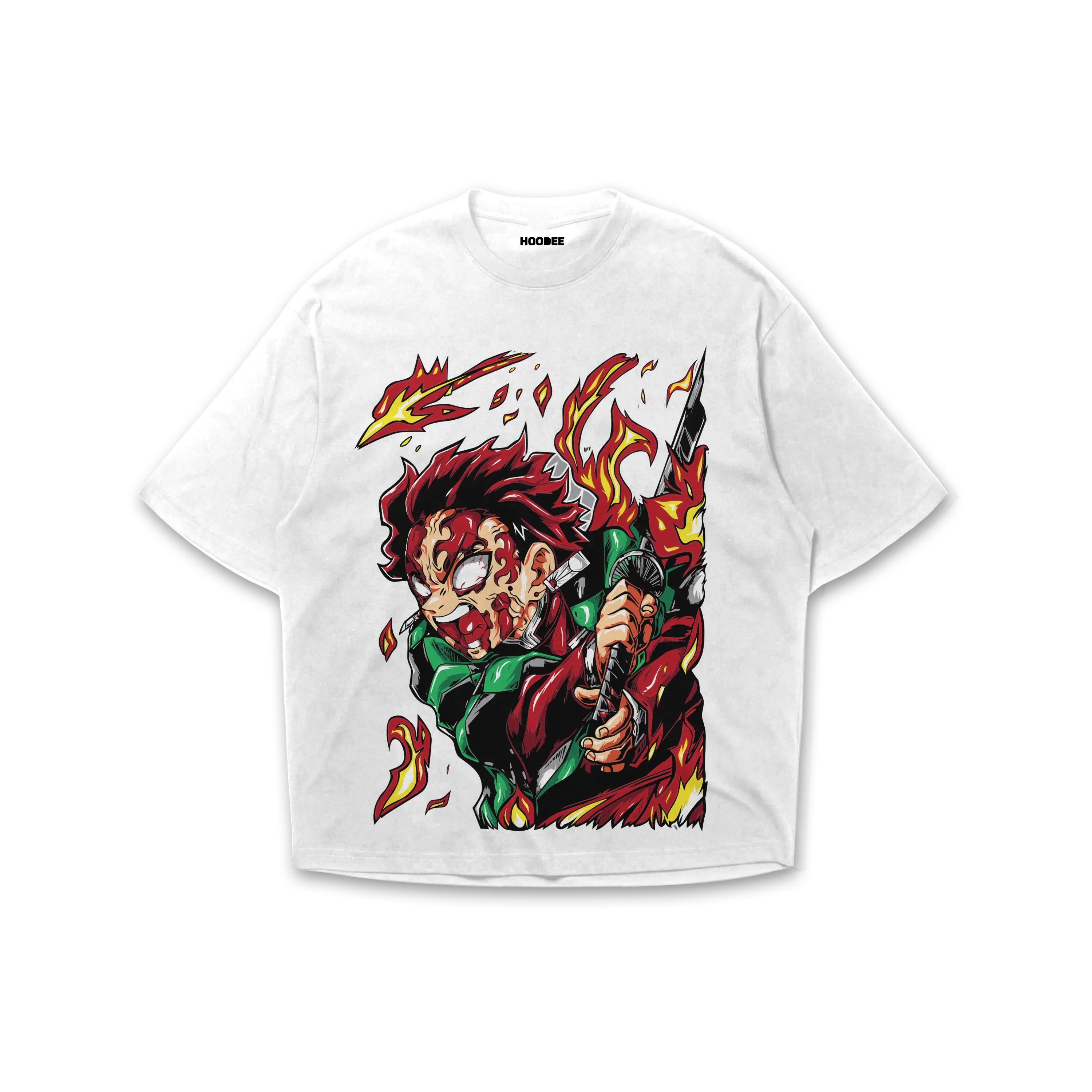 Playera oversize Demon slayer - Tanjiro Kamado HOODEE
