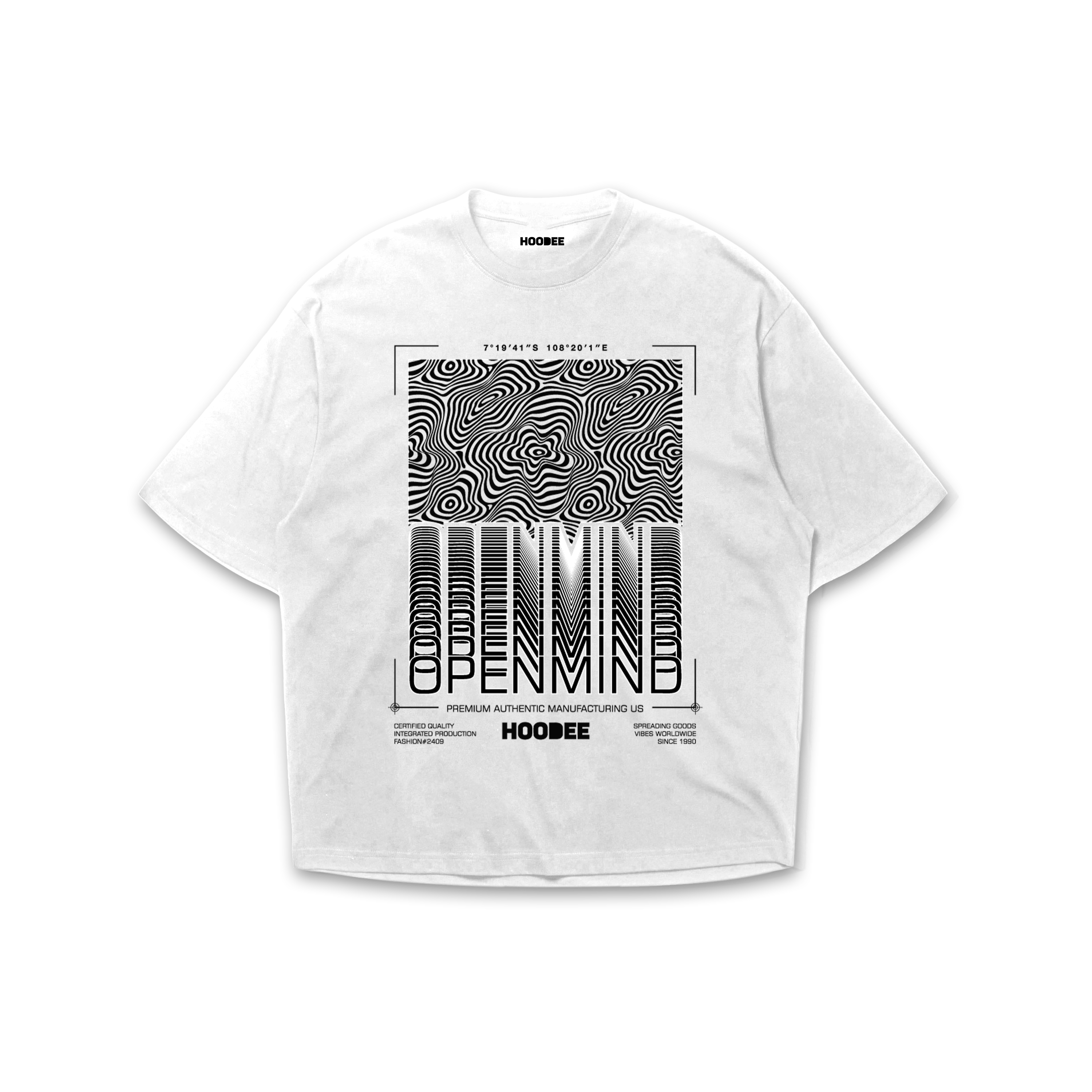 Playera oversize Open mind