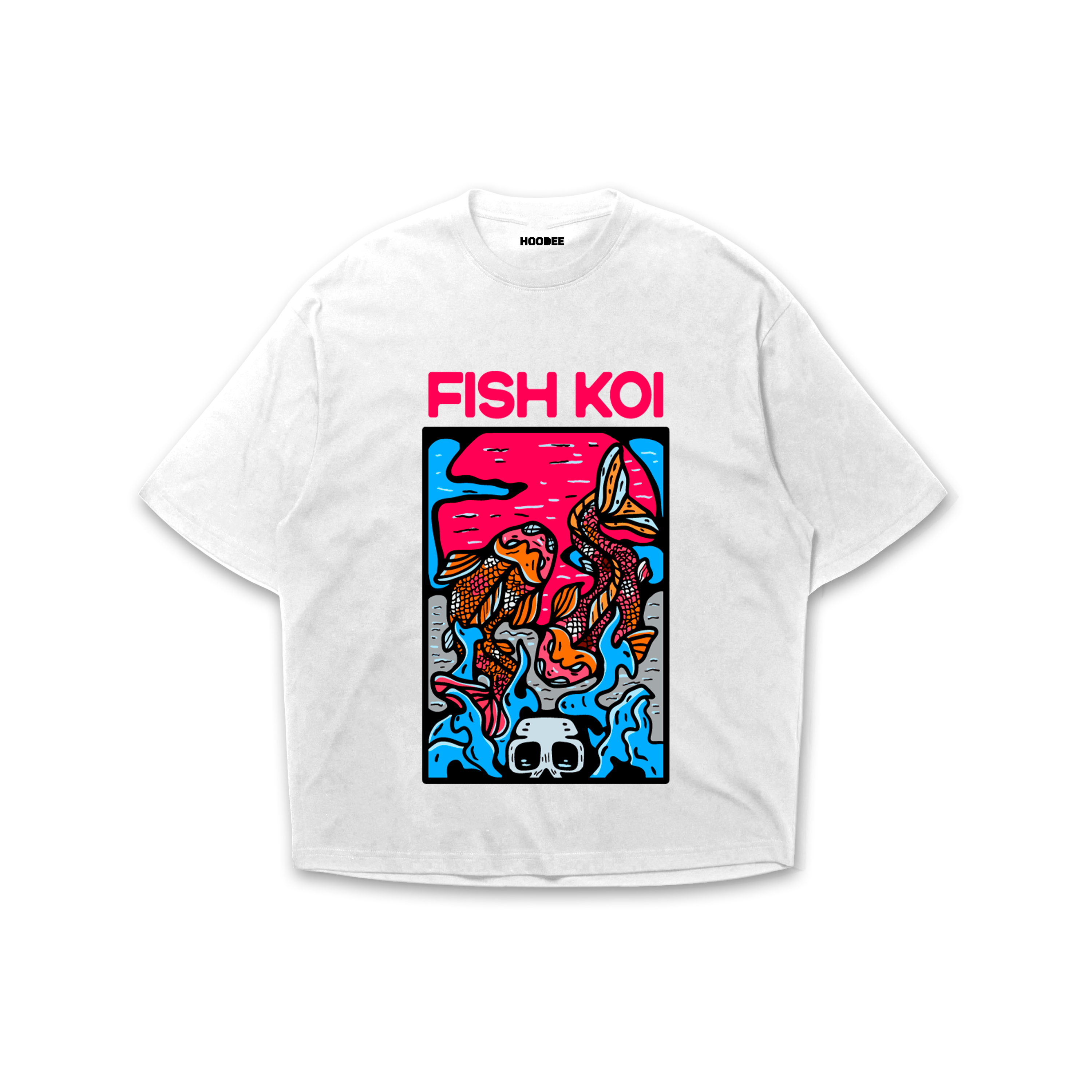 Playera oversize  FISH KOI