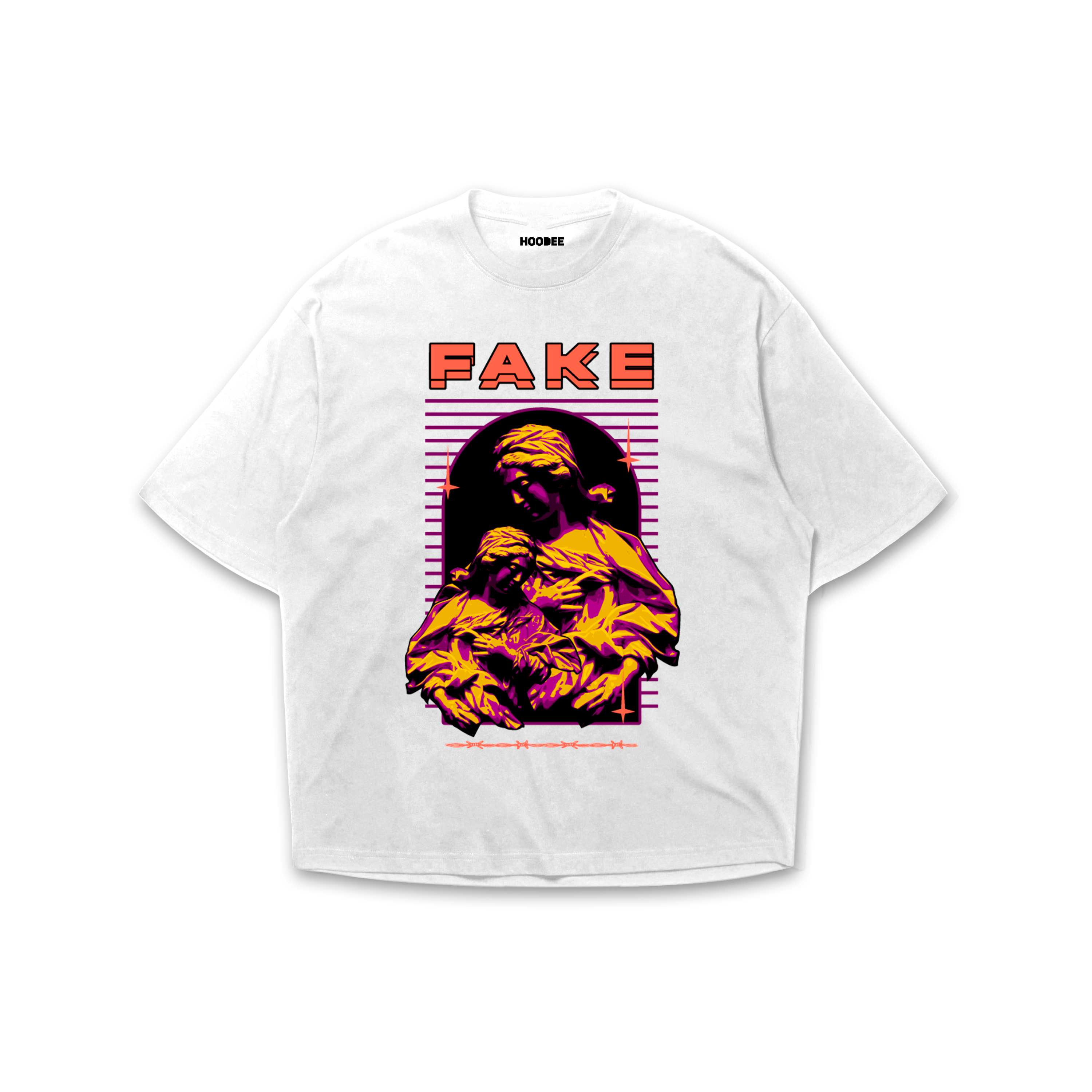 Playera oversize Fake