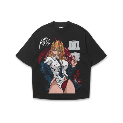 Playera oversize Chainsaw man - Power #1