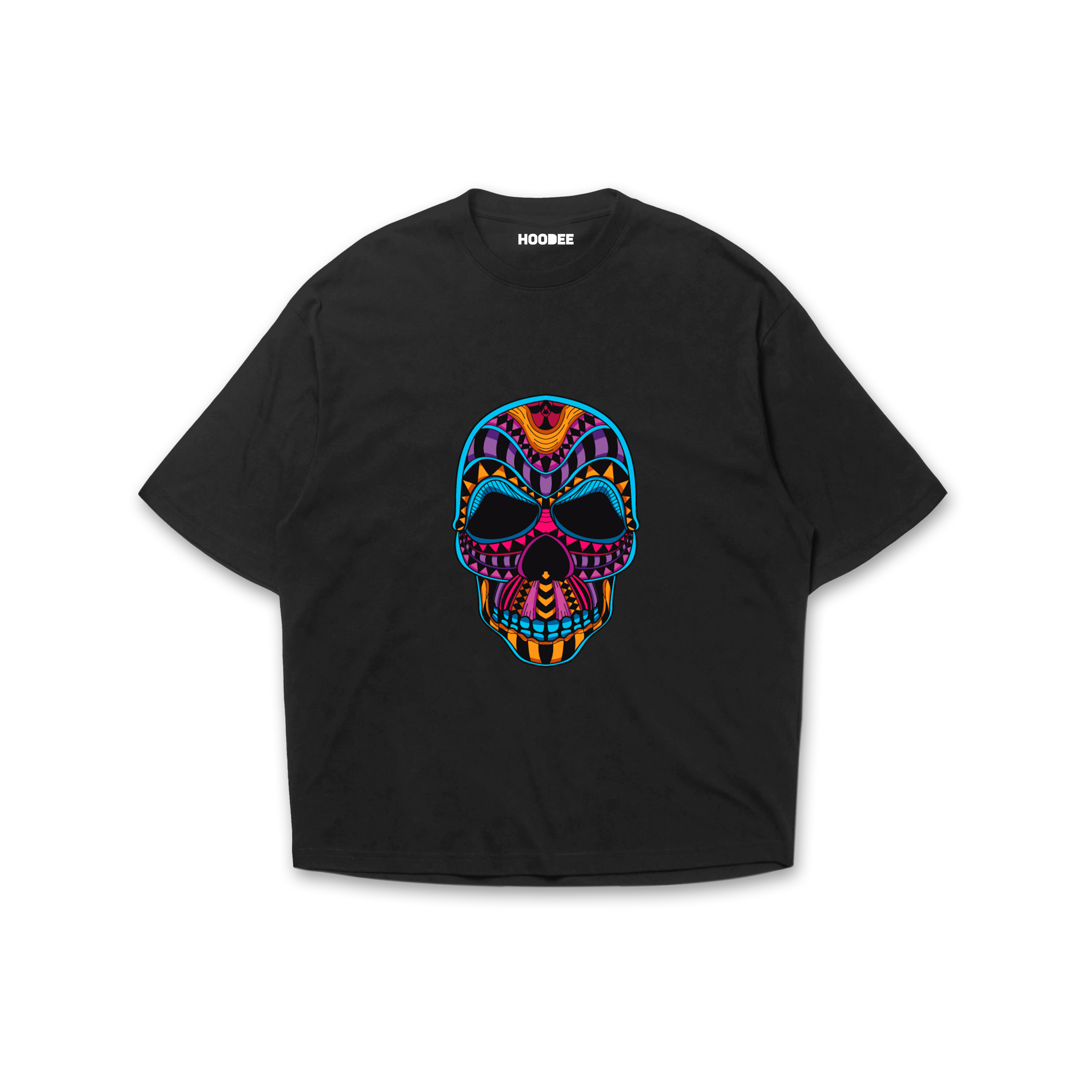 Playera oversize Mandela skull