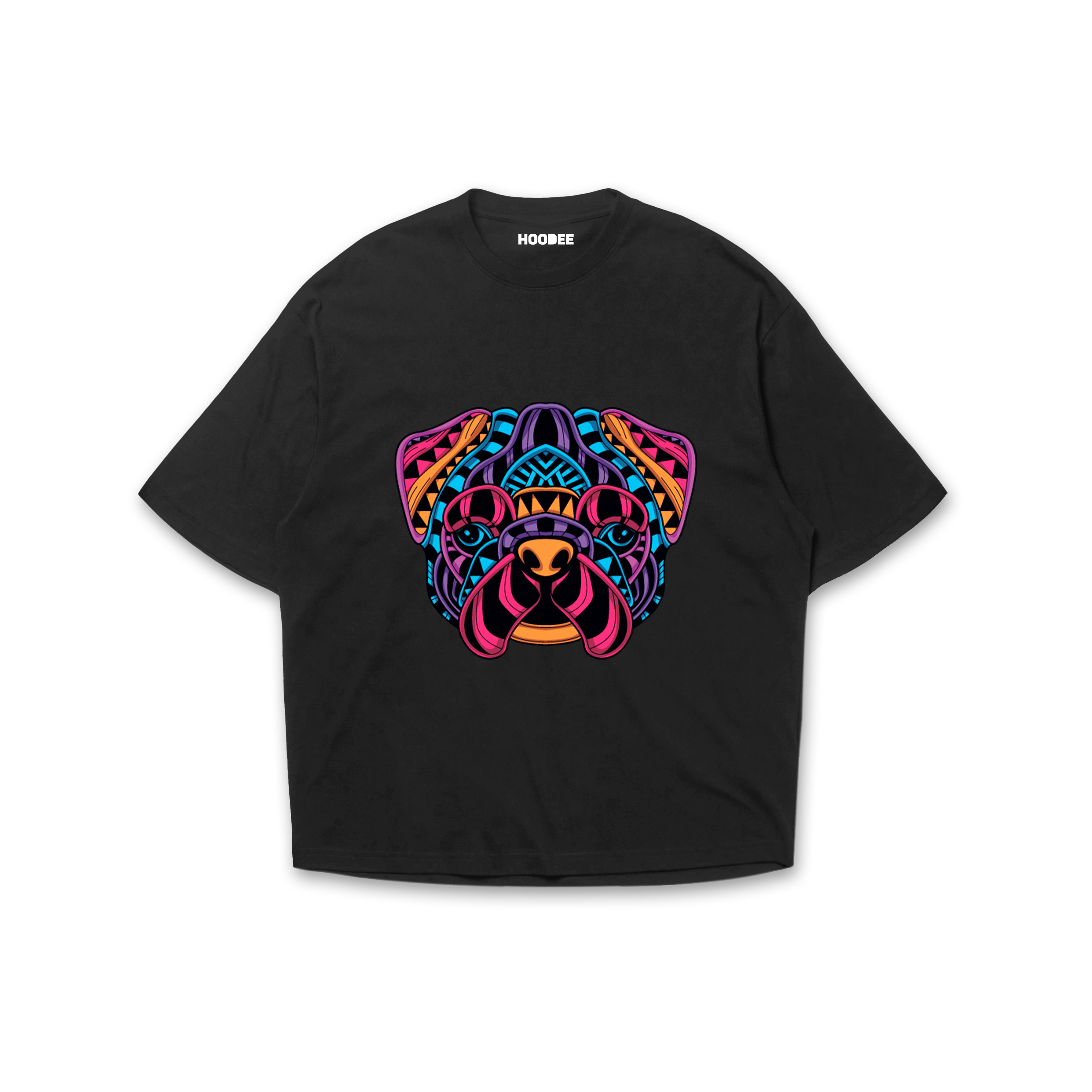 Playera oversize Mandela perro 2