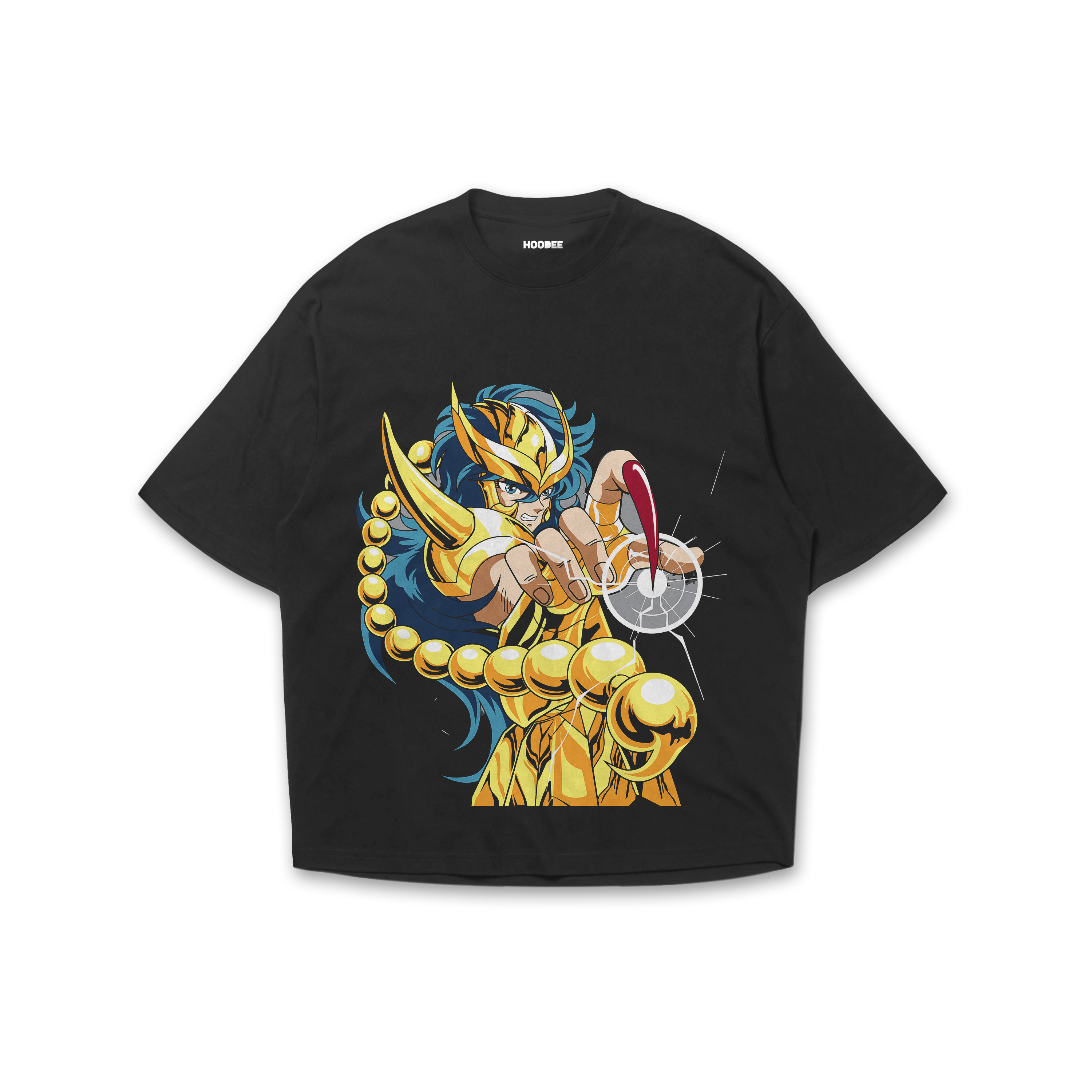 Playera oversize Caballeros del zodiaco - Milo de escorpio