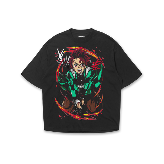 Playera oversize Demon slayer - Tanjiro Kamado