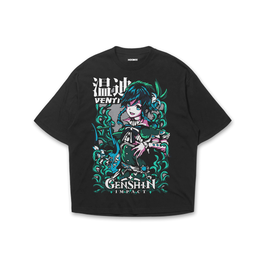 Playera oversize Genshin impact - Venti