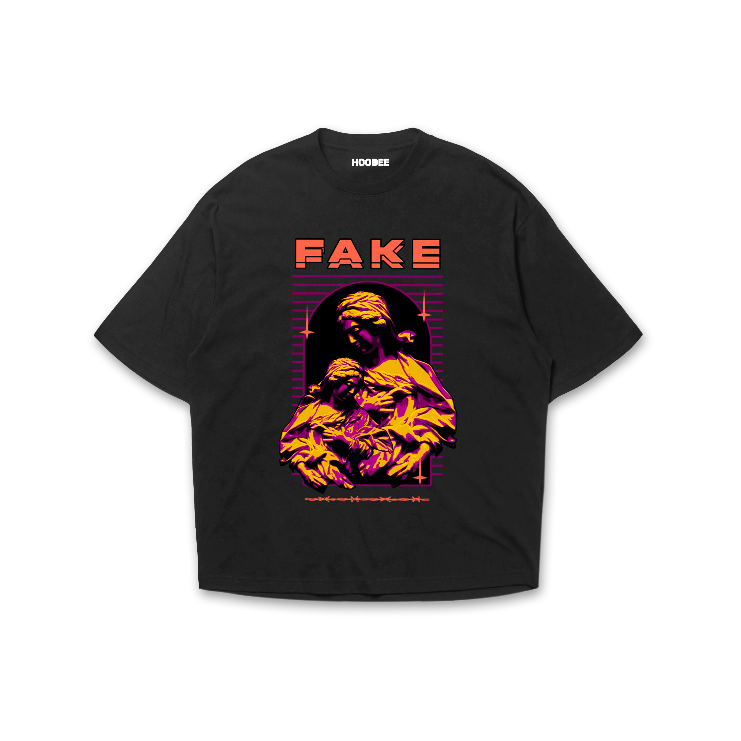 Playera oversize Fake