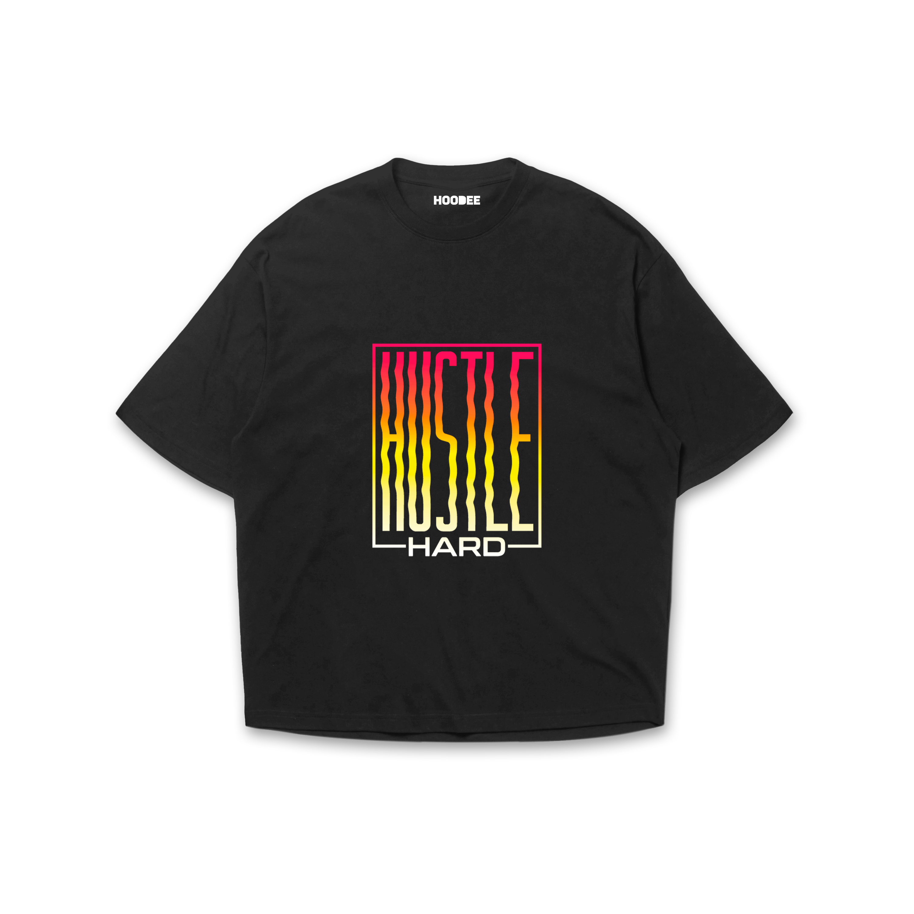 Playera oversize Hustle hard