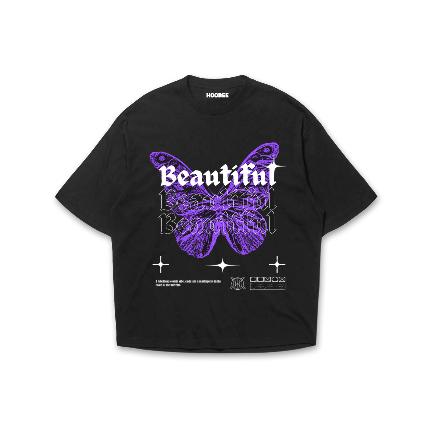 Playera oversize Beautiful