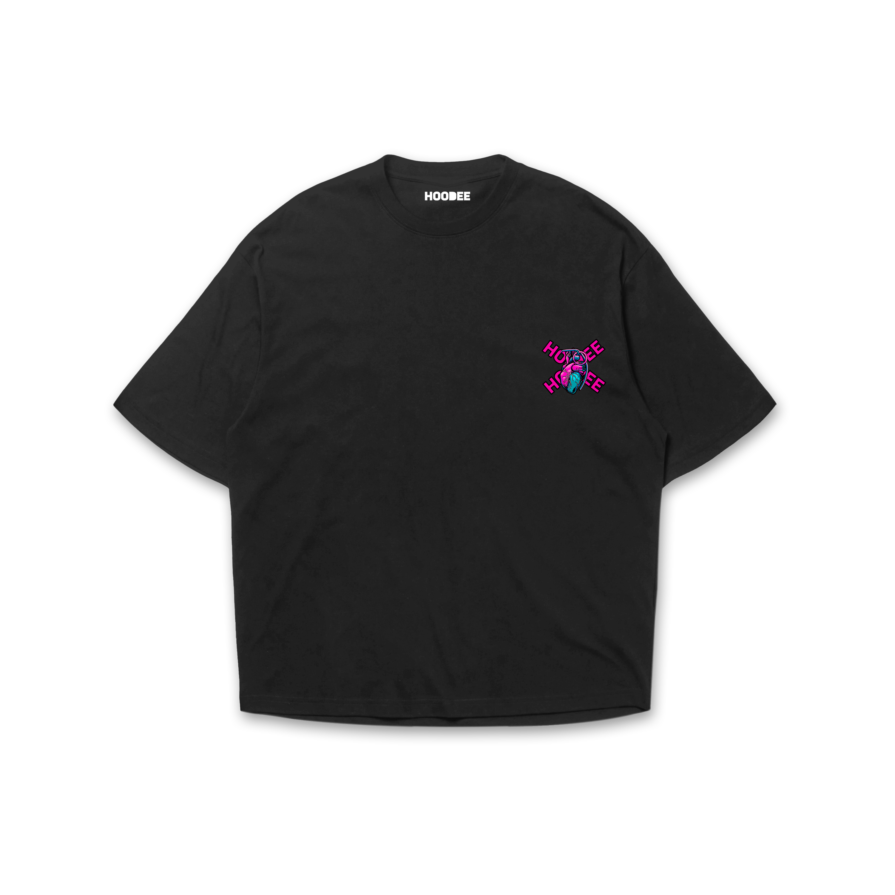 Playera oversize Hoodee granada