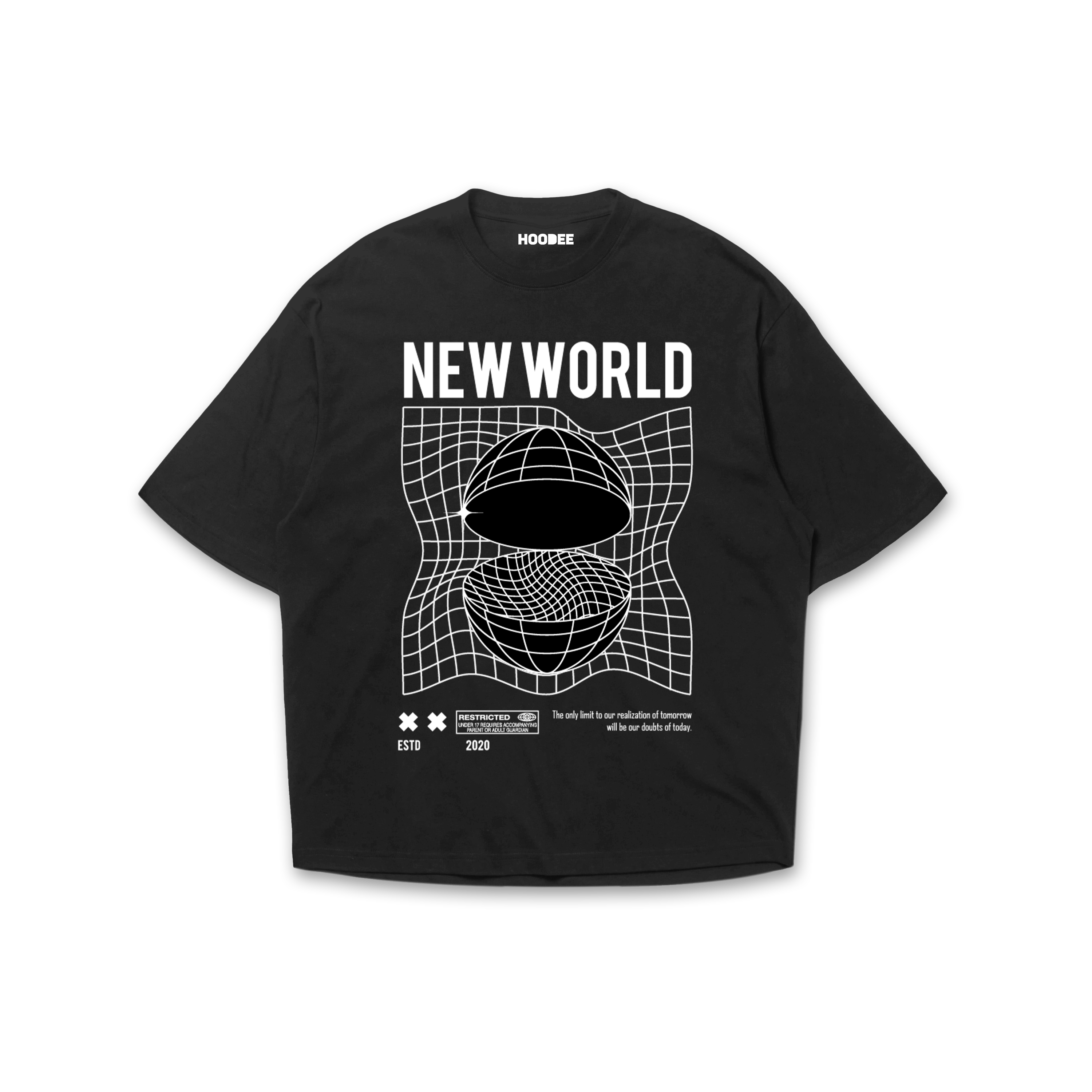 Playera oversize New world