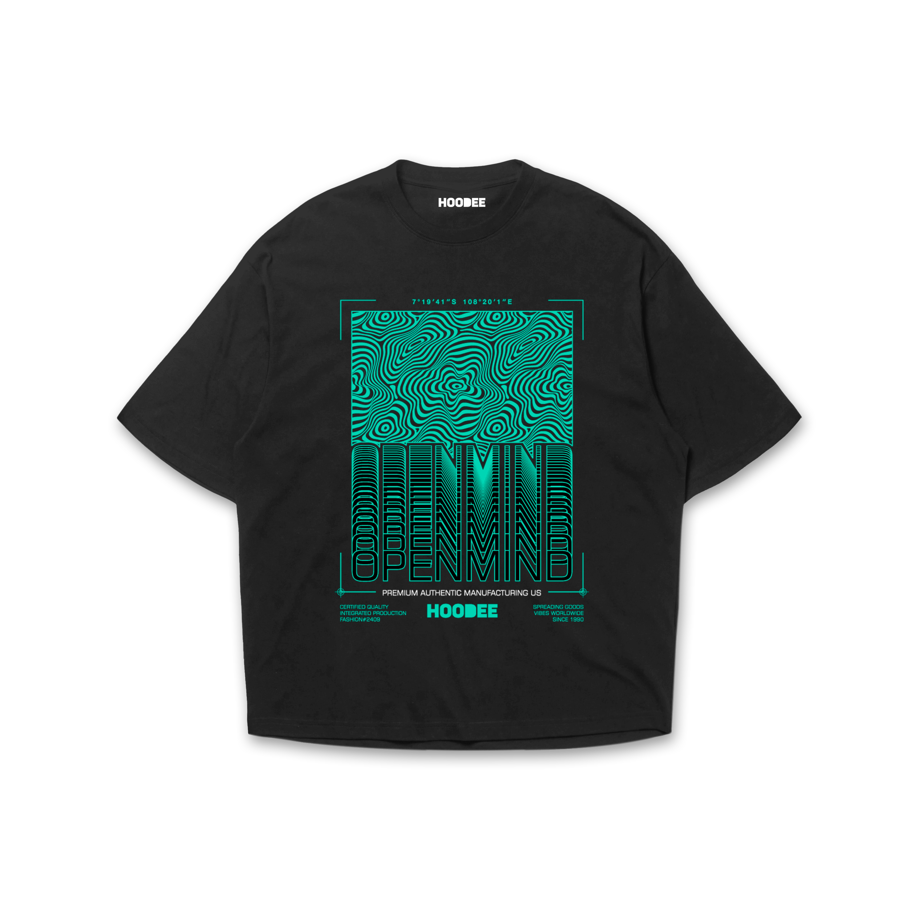 Playera oversize Open mind