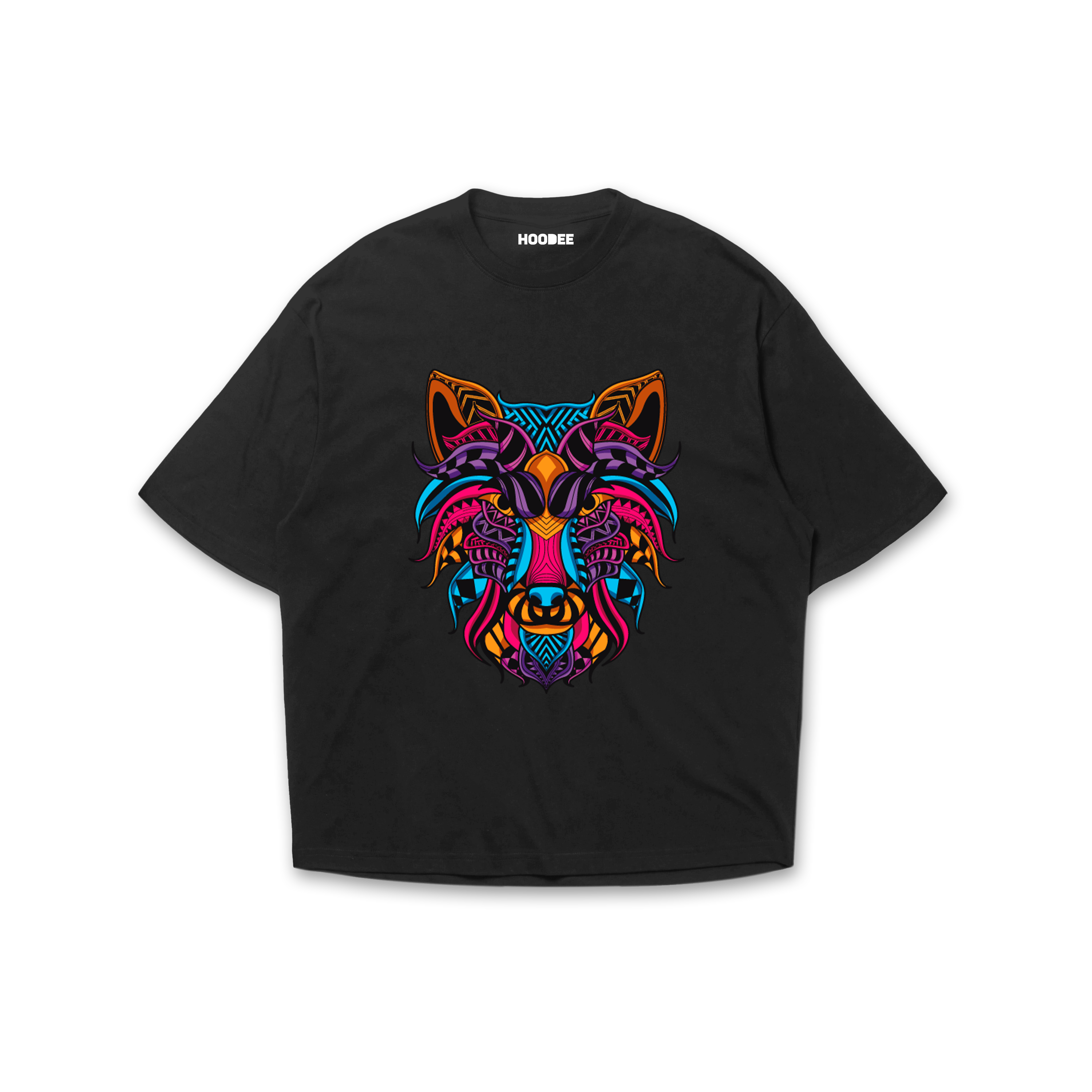 Playera oversize Mandela lobo