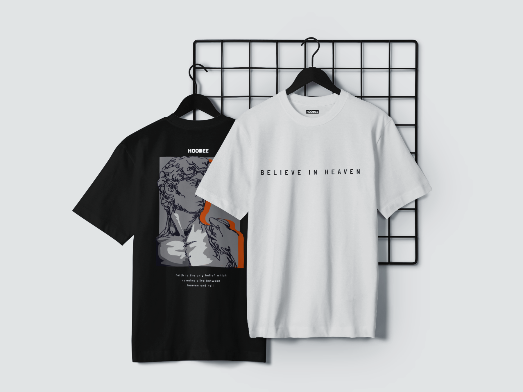 Playera manga corta Believe in heaven