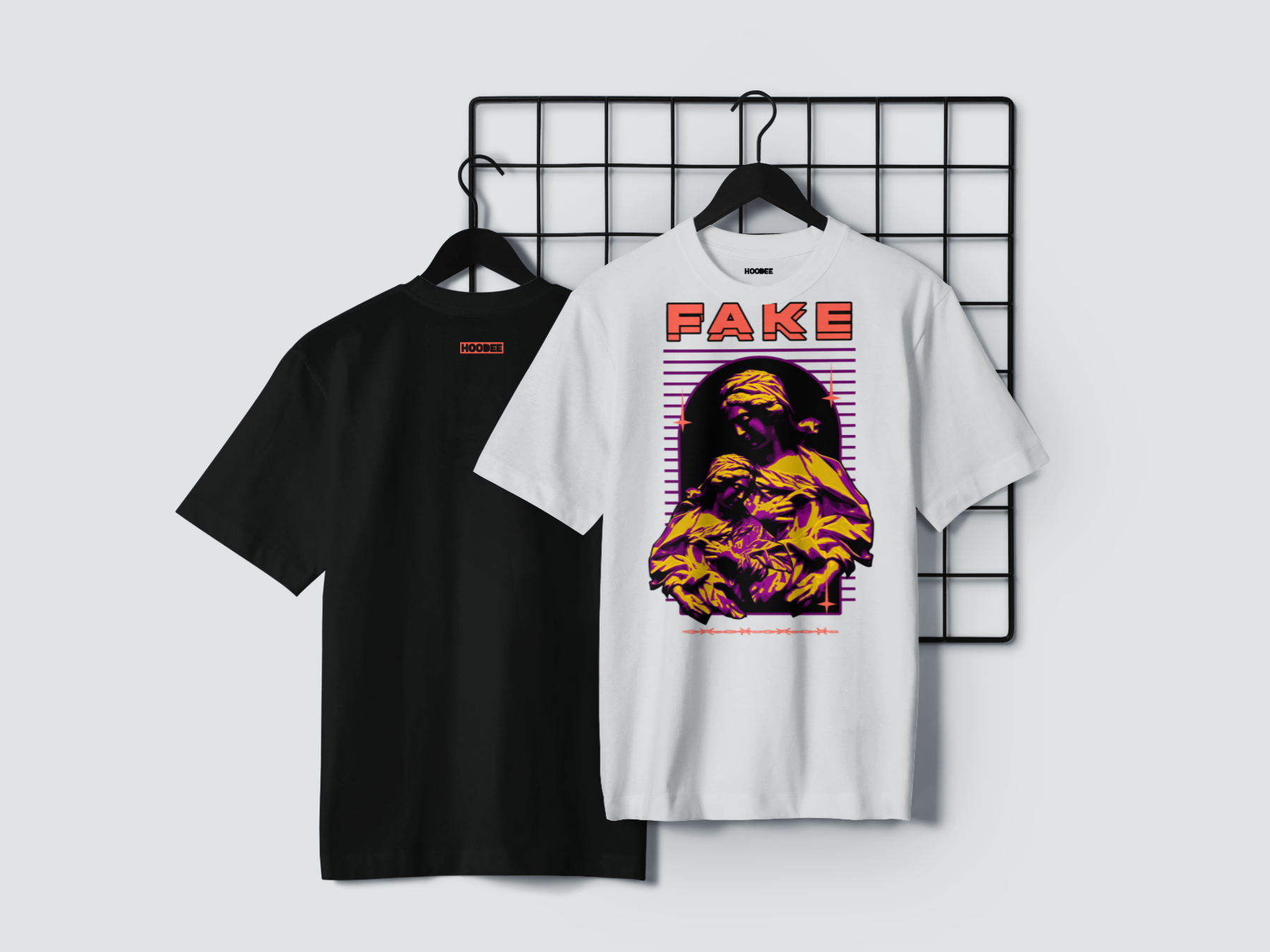 Playera manga corta FAKE