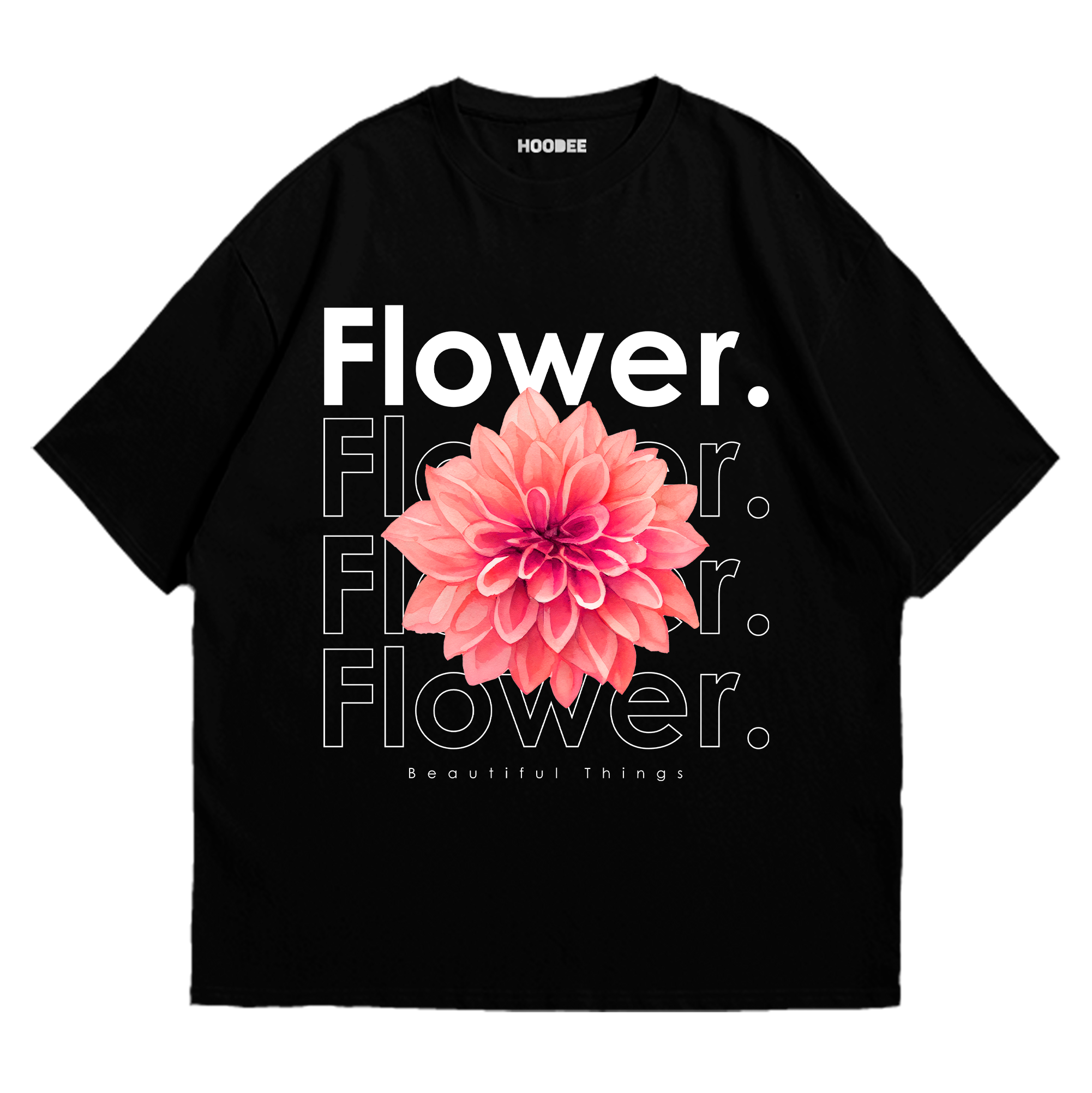 Playera oversize Flower