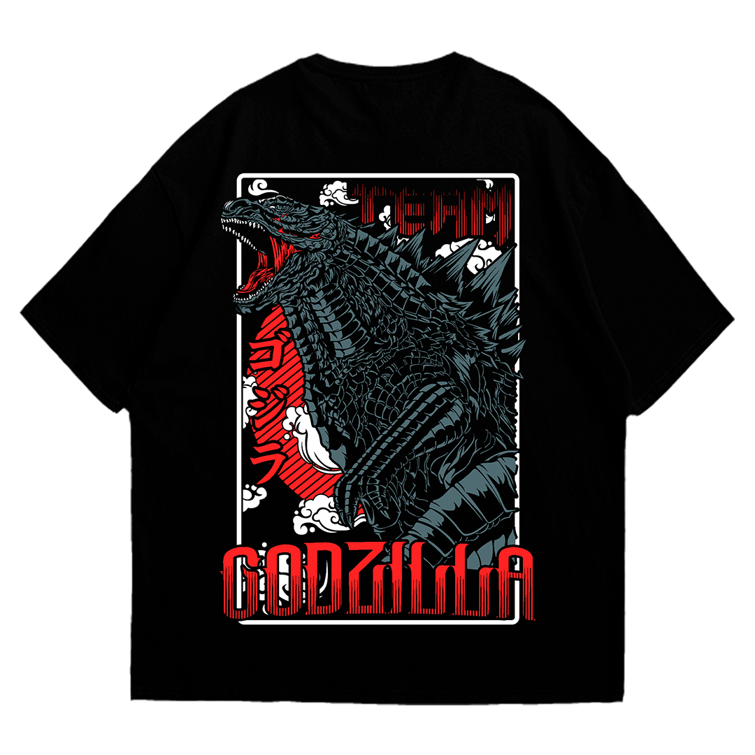 Playera oversize Team godzilla