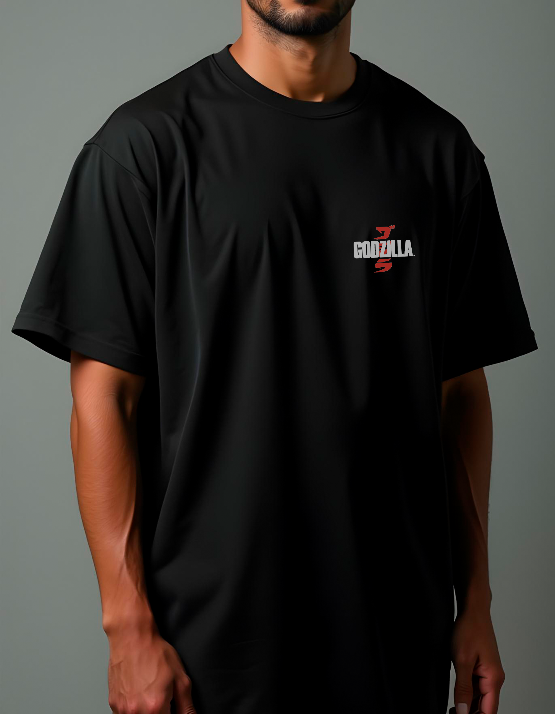 Playera oversize Team godzilla