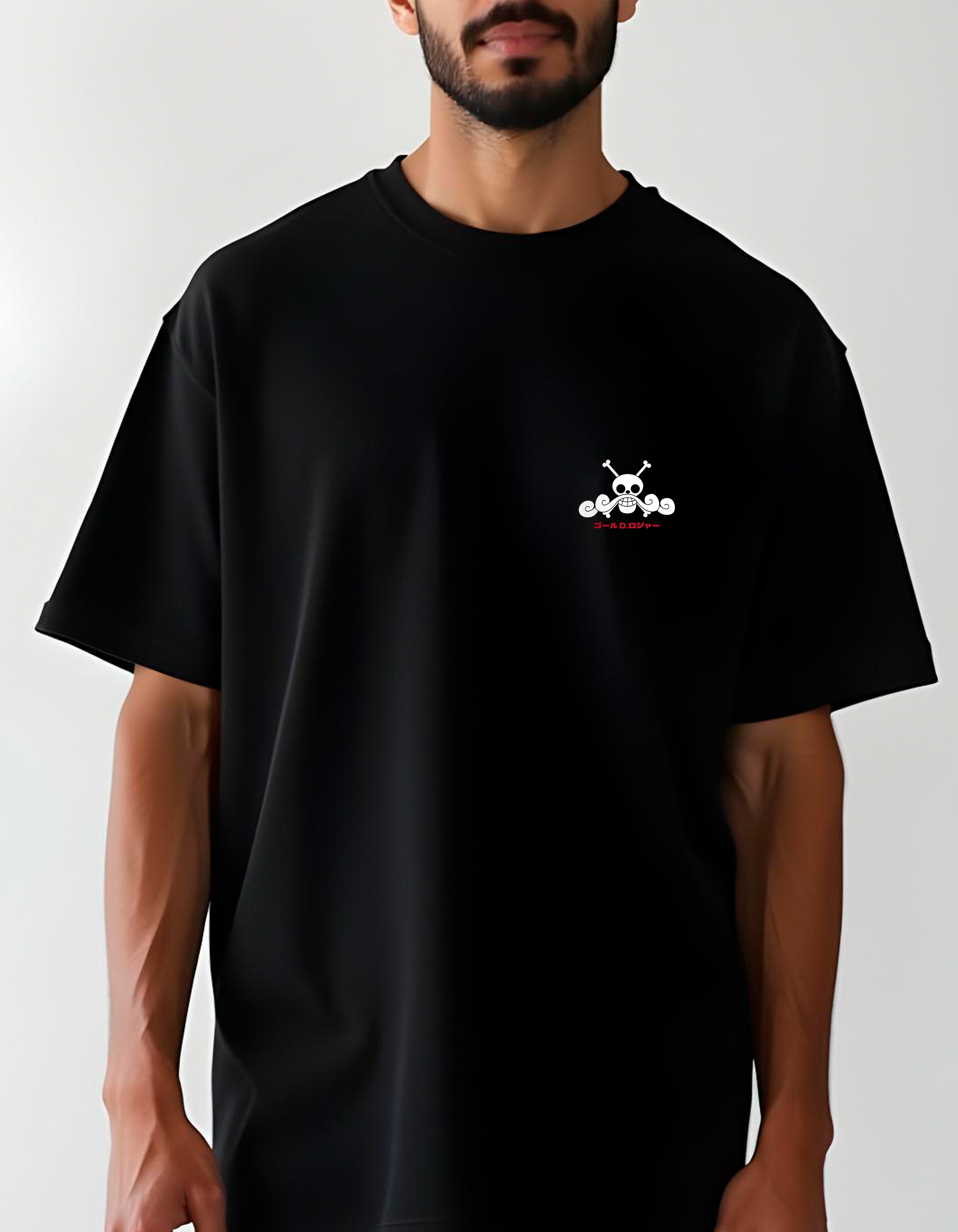 Playera oversize One piece - God d. roger #1