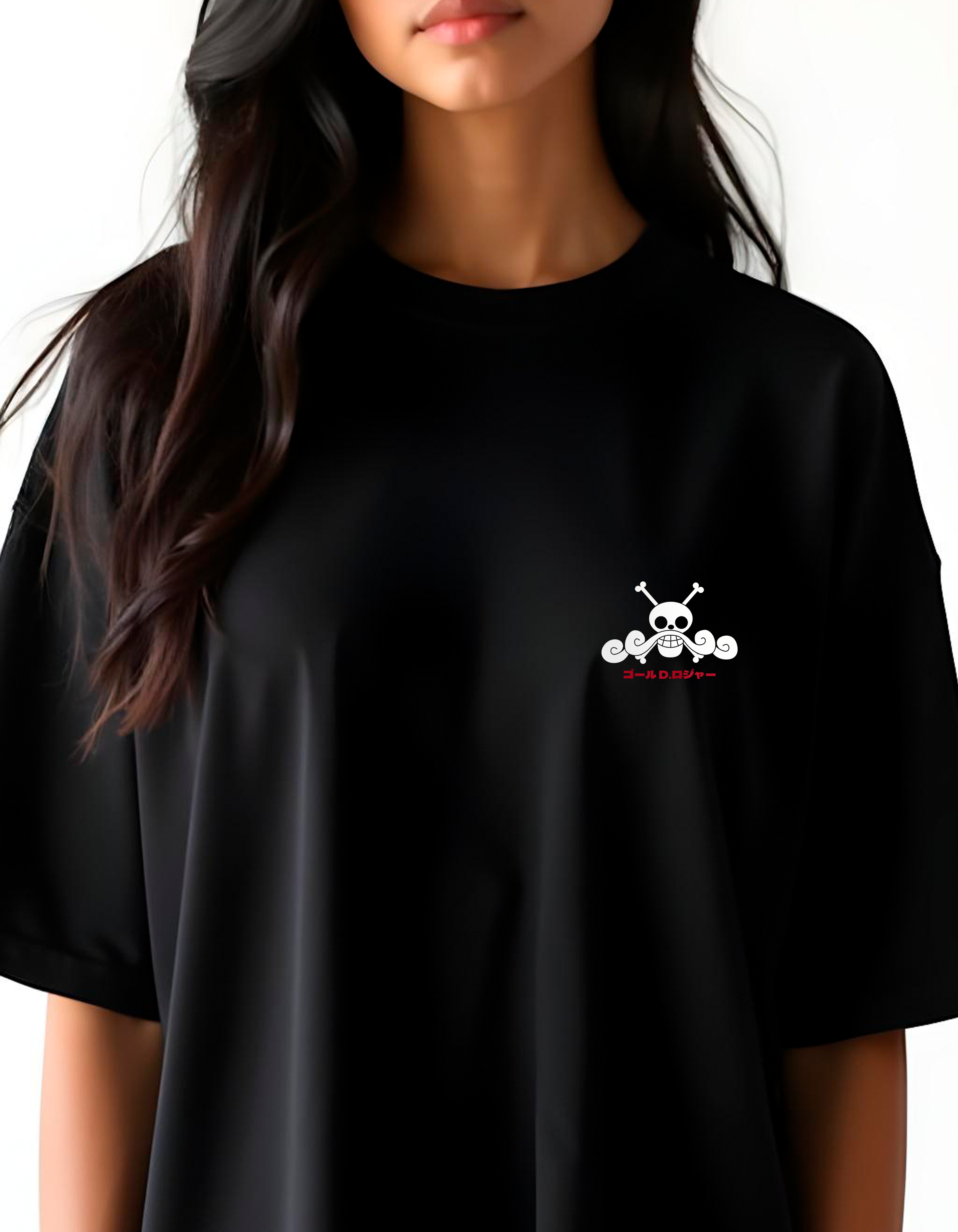 Playera oversize One piece - God d. roger #1