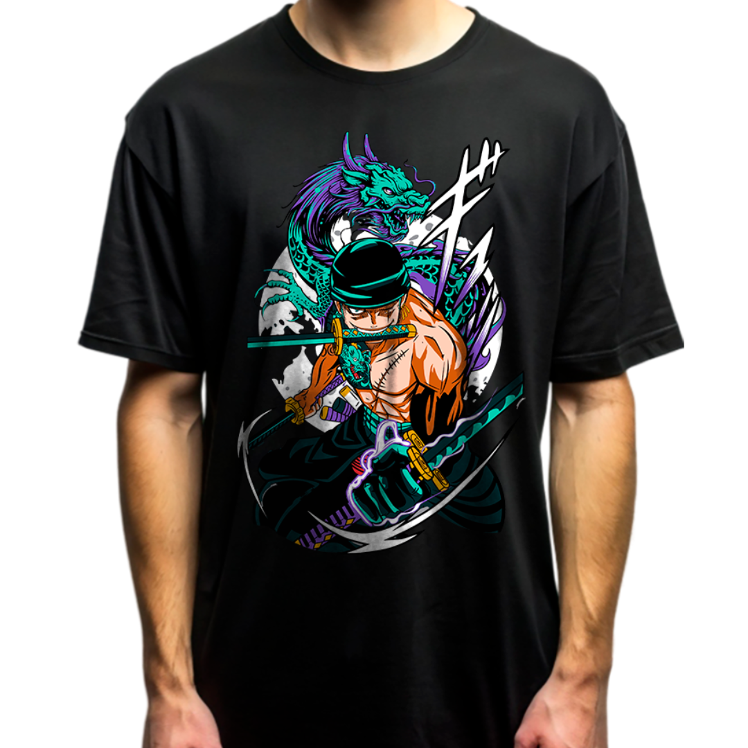 Playera oversize One piece - Roronoa Zoro #3