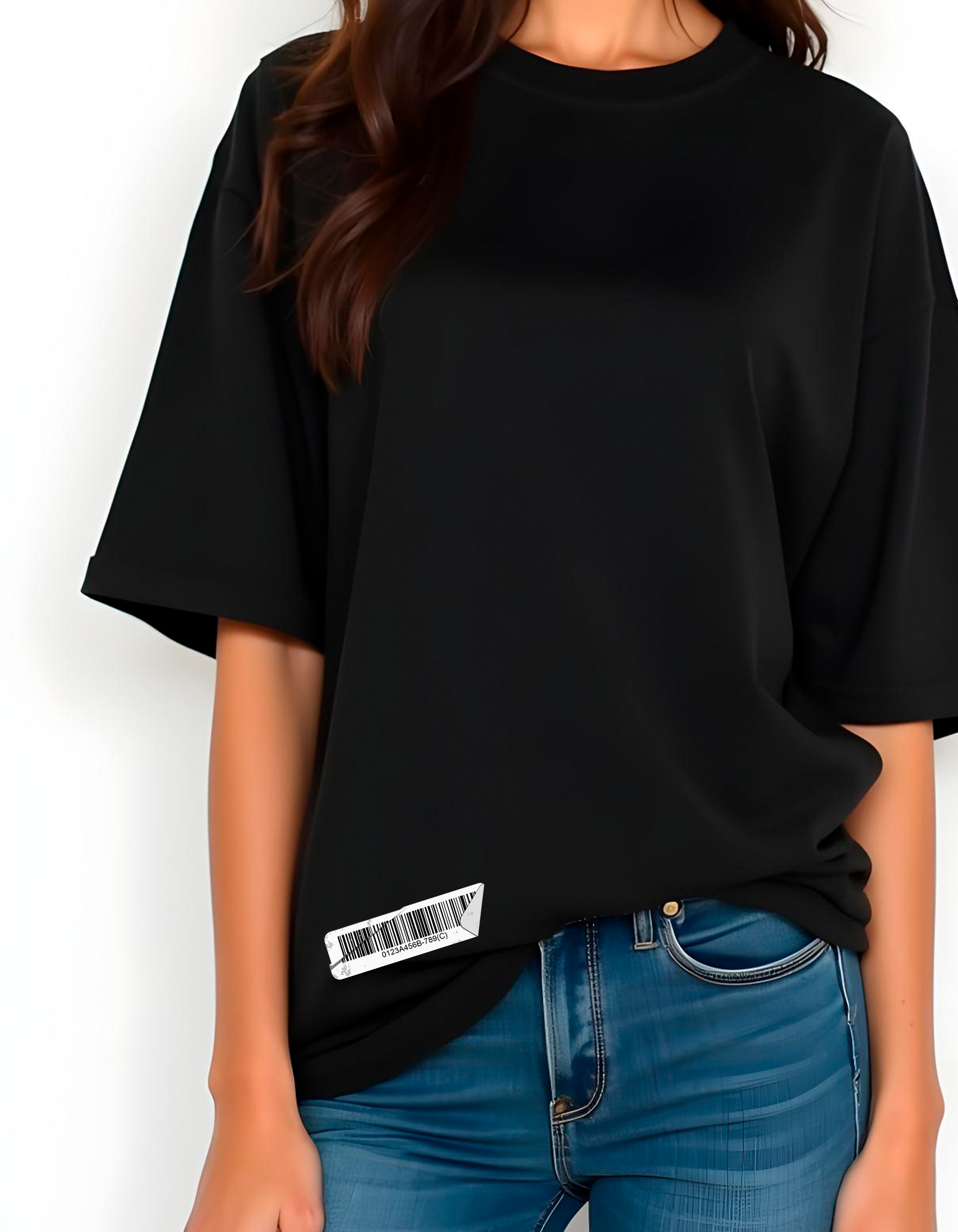 Playera oversize Happy