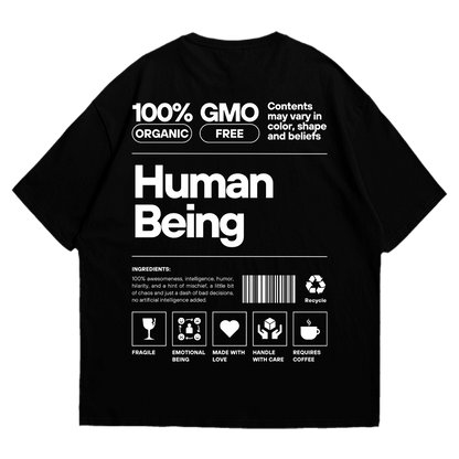 Playera oversize Human Being