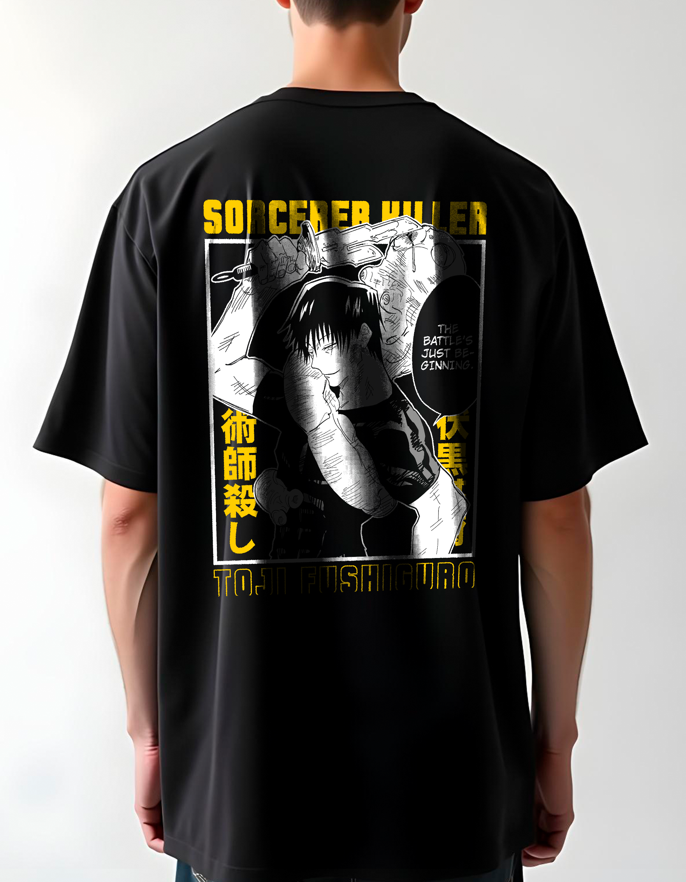 Playera oversize Jujutsu kaisen - Toji Fushiguro #2